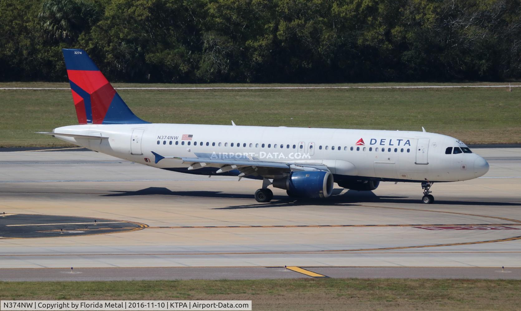 N374NW, 2001 Airbus A320-212 C/N 1646, TPA 2016