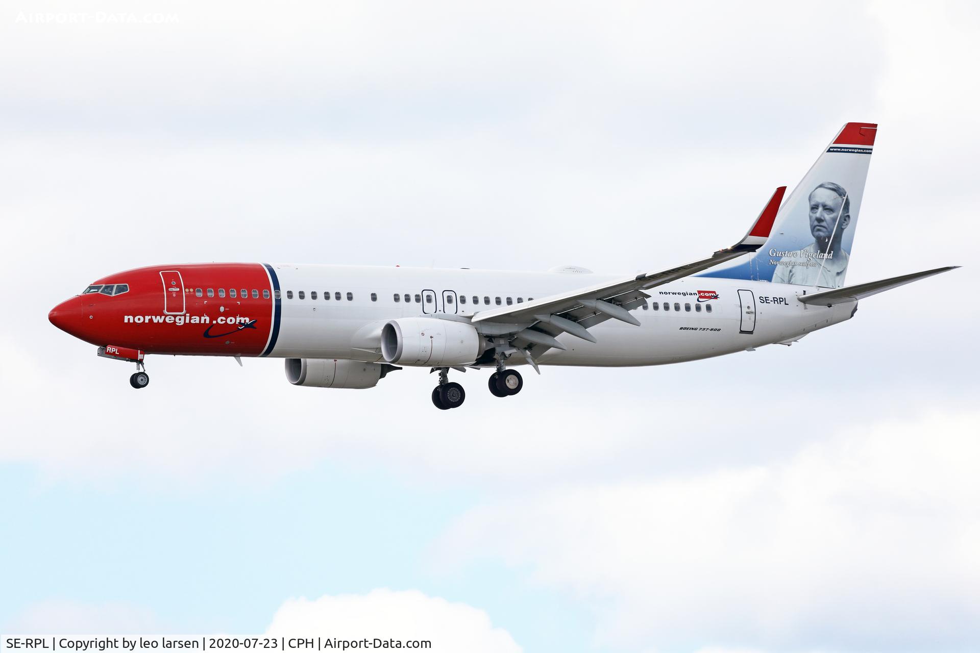 SE-RPL, 2016 Boeing 737-8JP C/N 42080, Copenhagen 23.7.2020