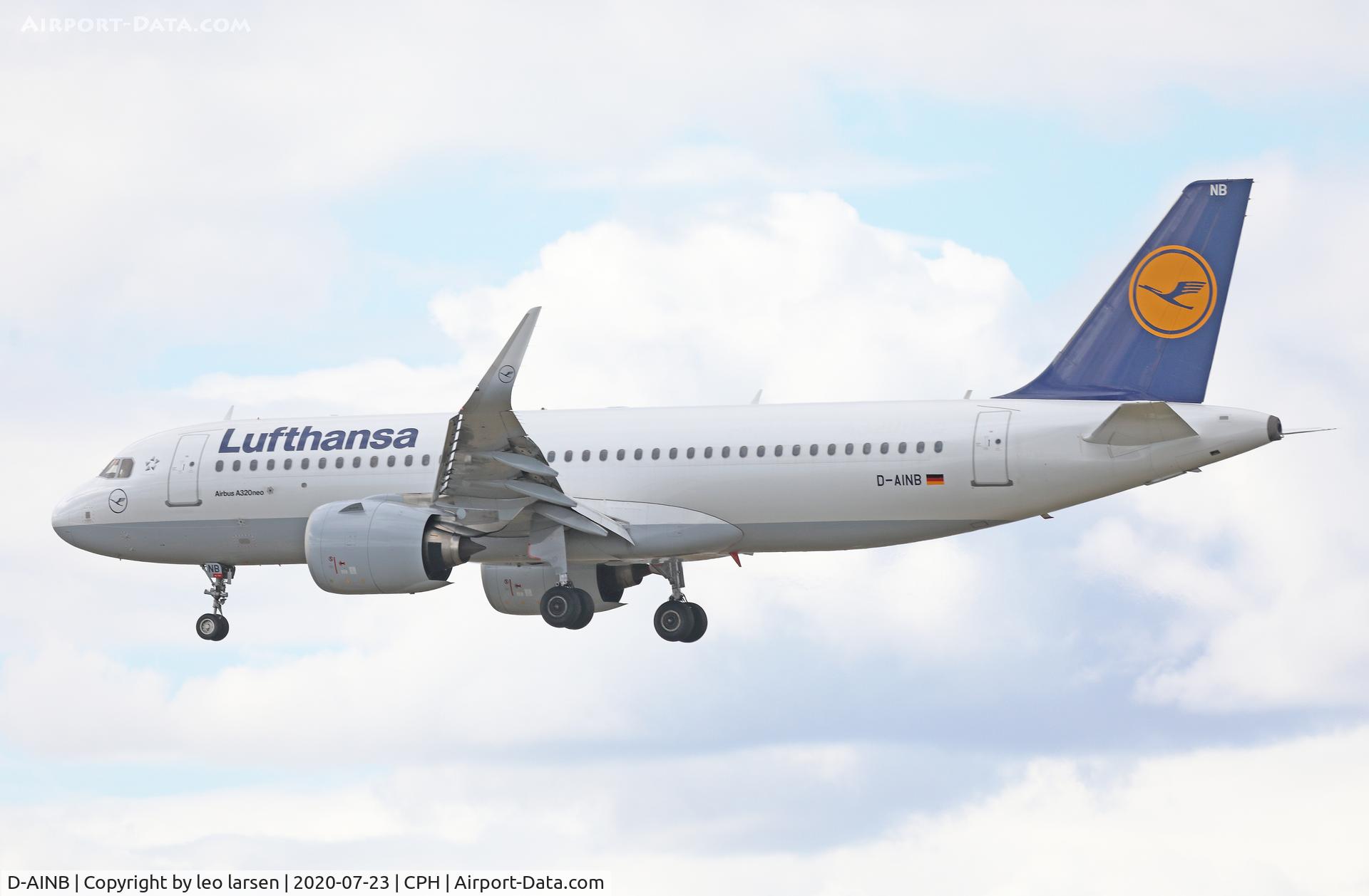 D-AINB, 2016 Airbus A320-271N C/N 6864, Copenhagen 23.7.2020
