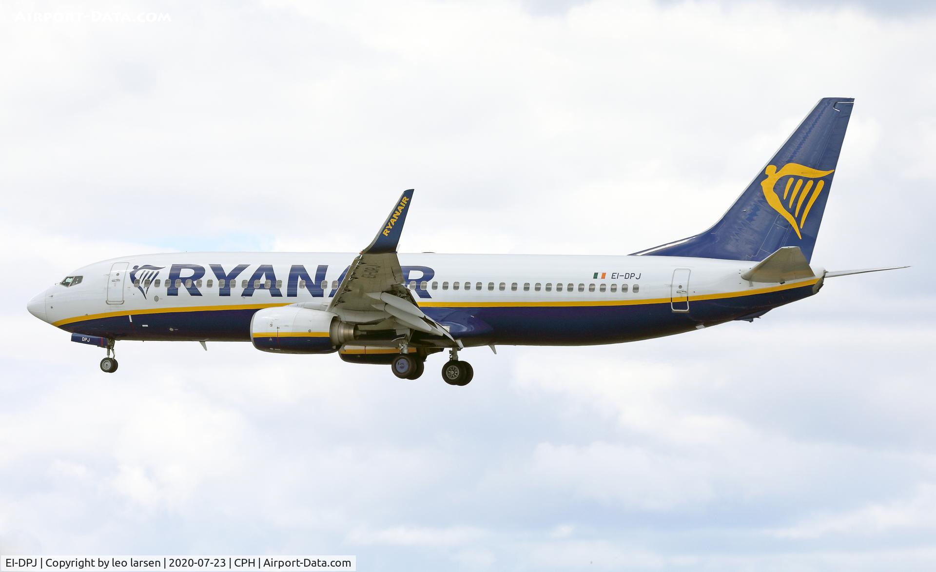 EI-DPJ, 2007 Boeing 737-8AS C/N 33609, Copenhagen 23.7.2020