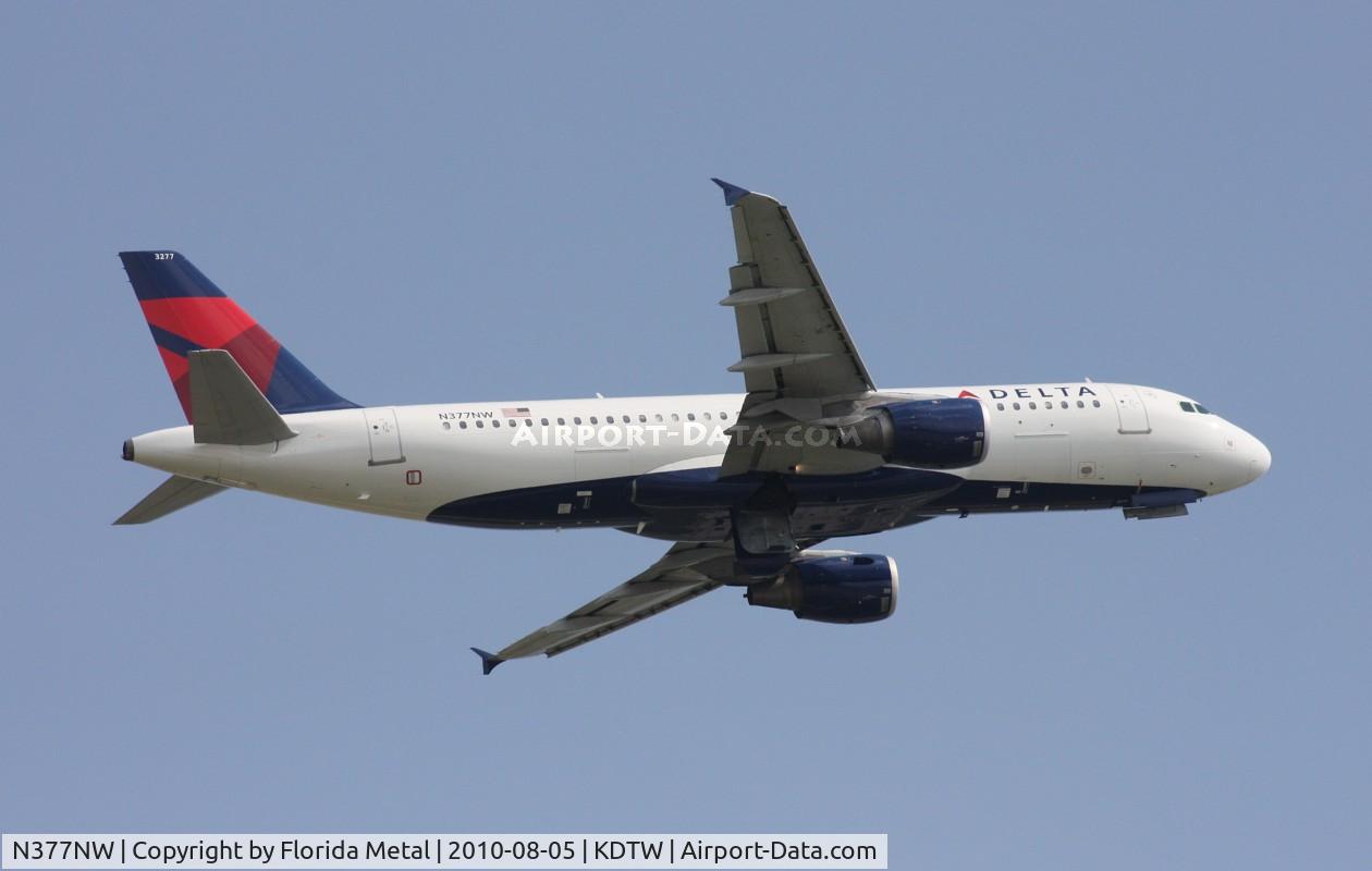 N377NW, 2003 Airbus A320-211 C/N 2082, DTW 2010