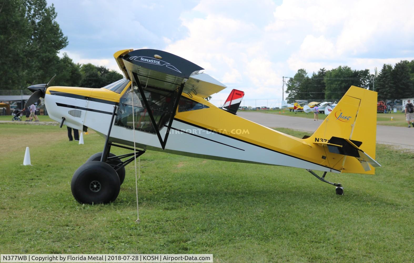 N377WB, 2015 Just Aircraft JA30 Superstol C/N JA449-03-15, OSH 2018