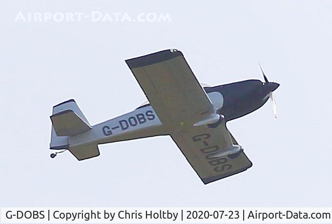 G-DOBS, 2016 Vans RV-8 C/N PFA 303-14739, Low over Potters Bar, Herts