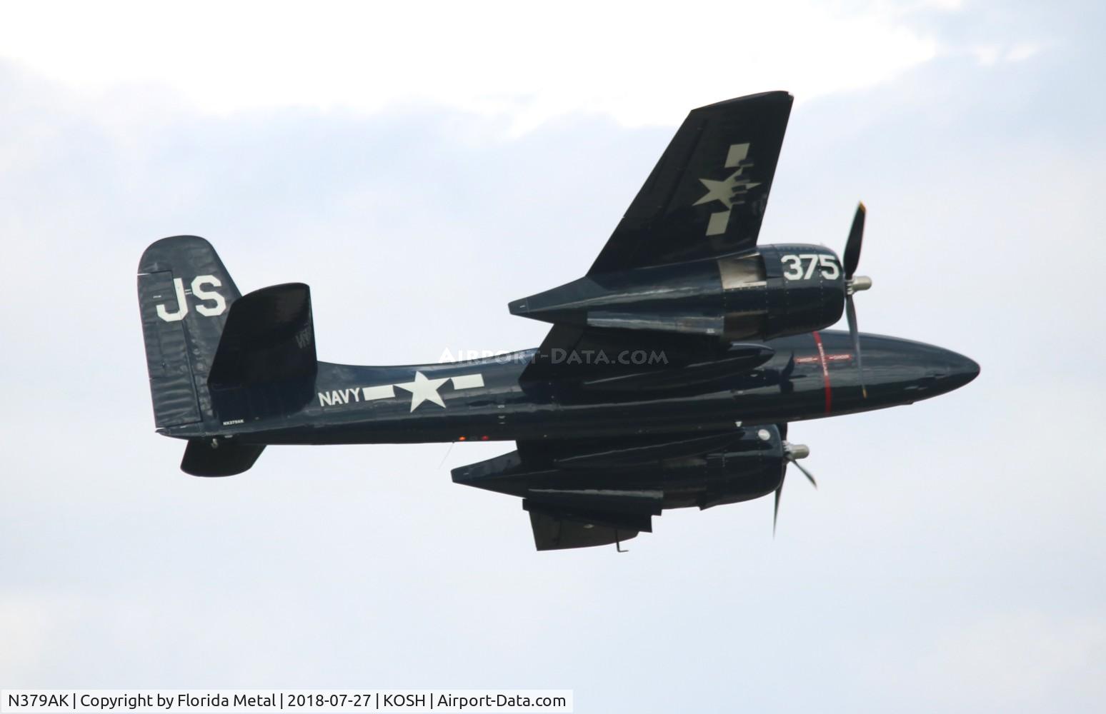 N379AK, Grumman F7F-3N Tigercat C/N 80375, OSH 2018