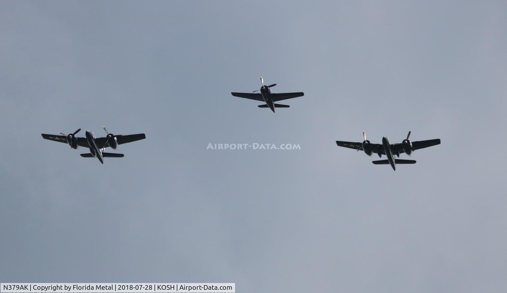 N379AK, Grumman F7F-3N Tigercat C/N 80375, OSH 2018