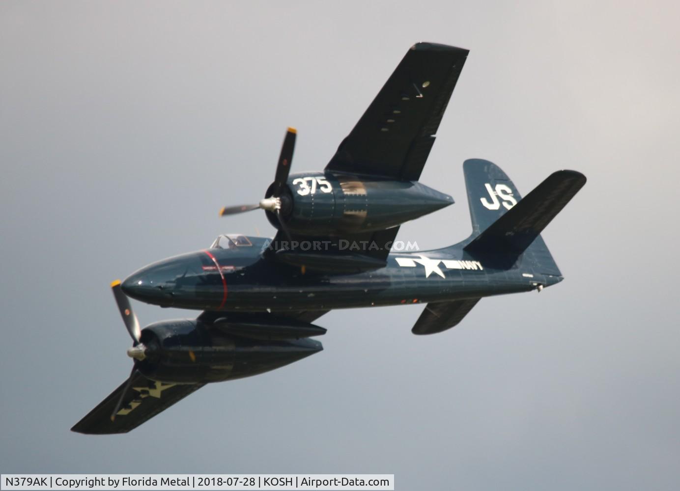 N379AK, Grumman F7F-3N Tigercat C/N 80375, OSH 2018