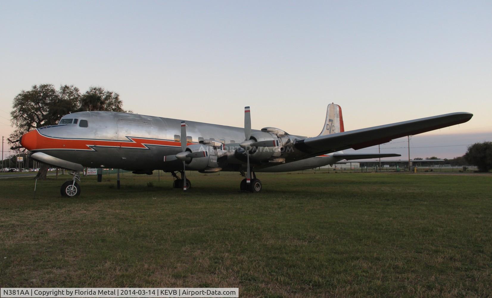 N381AA, 1956 Douglas DC-7BF C/N 44921, EVB 2014