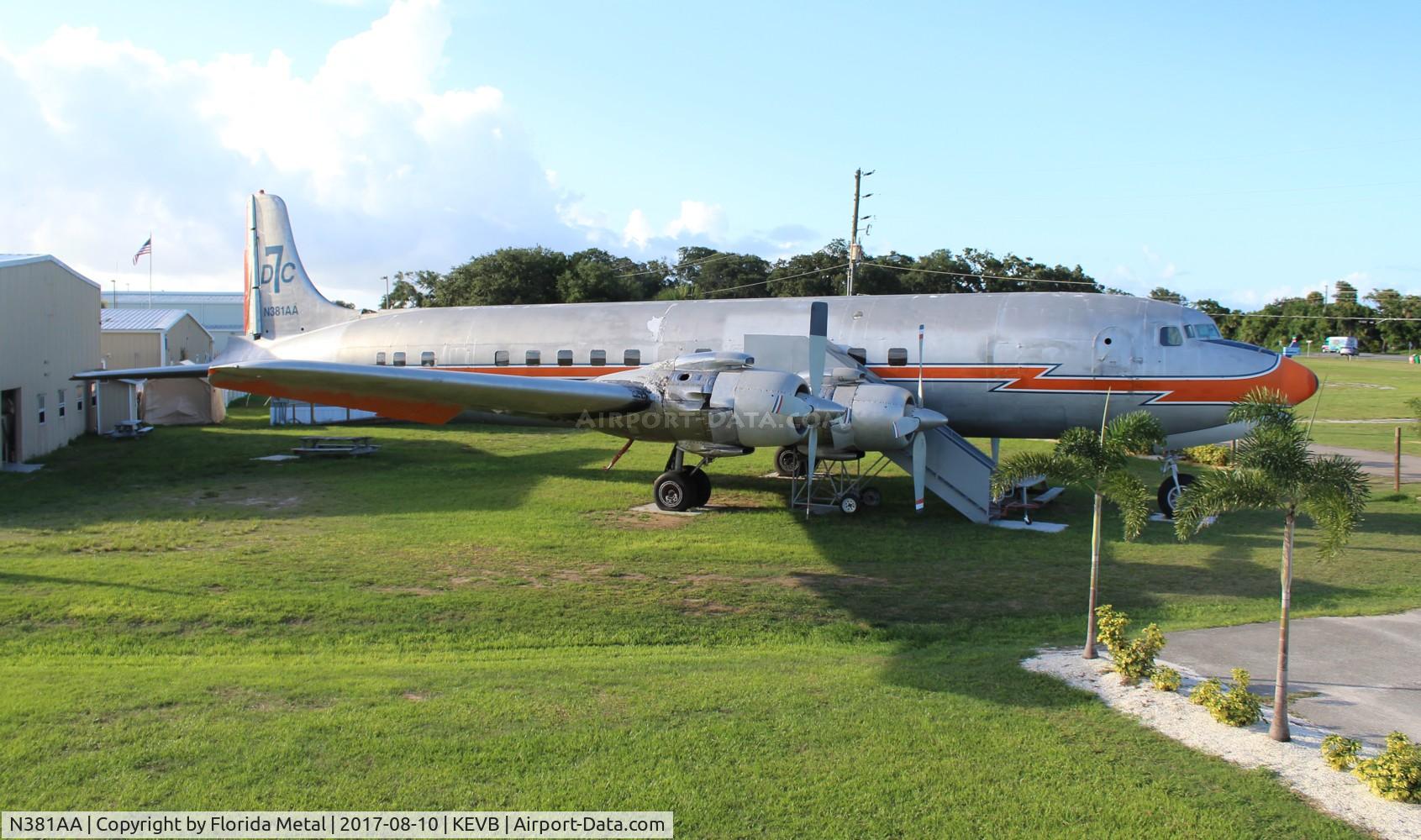 N381AA, 1956 Douglas DC-7BF C/N 44921, EVB 2017