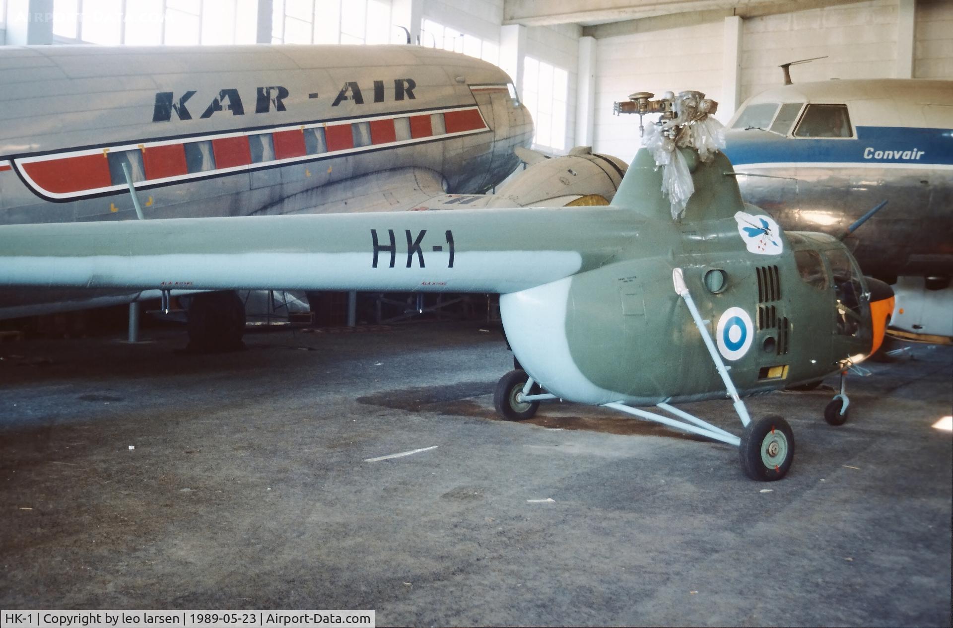 HK-1, 1960 PZL-Swidnik SM-1-600 C/N A07029, Finlands Flygmuseum Vanda.23.5.1989