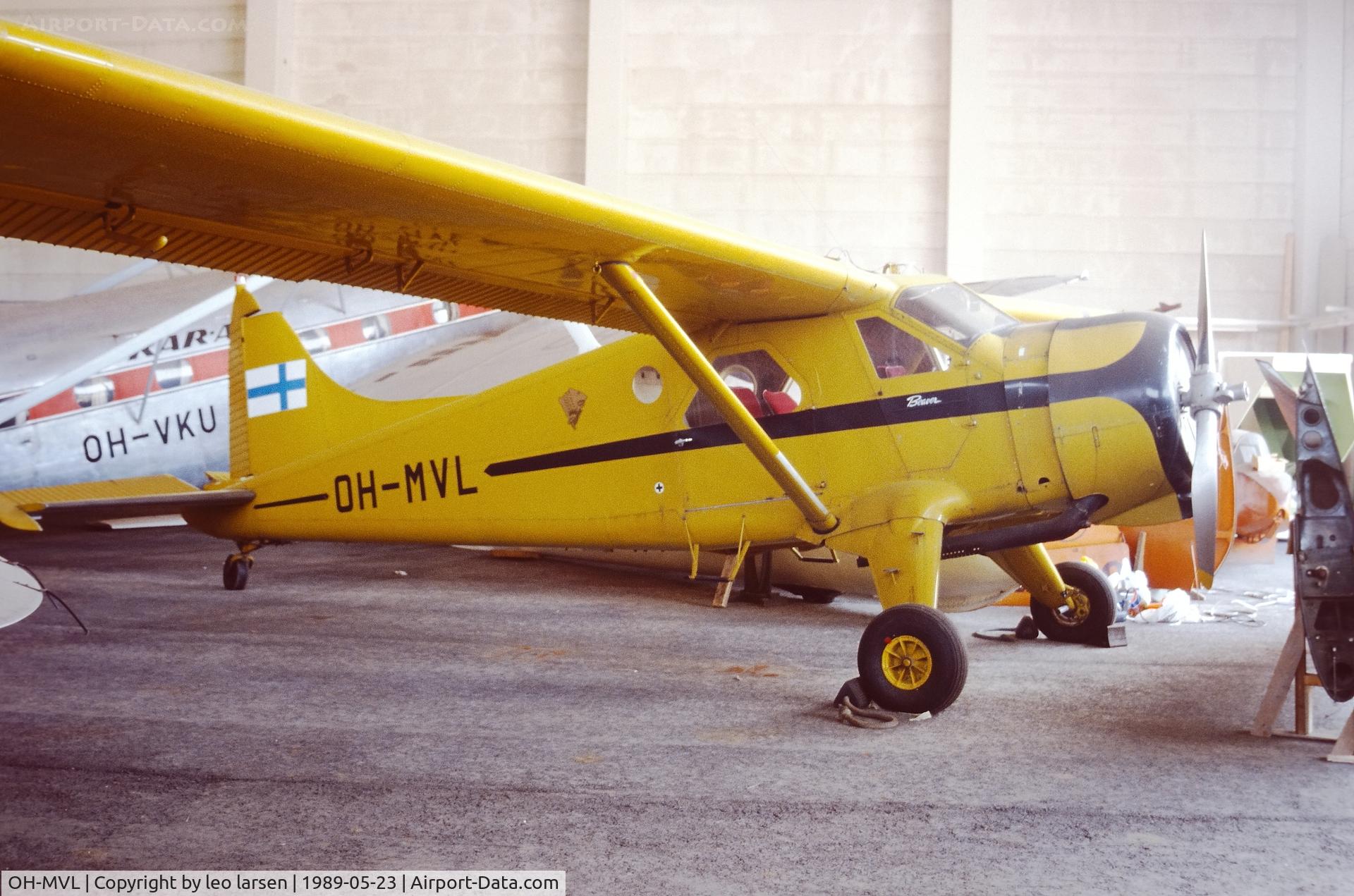 OH-MVL, 1947 De Havilland Canada DHC-2 Beaver C/N 141, Finlands flygmuseum 23.5.1989