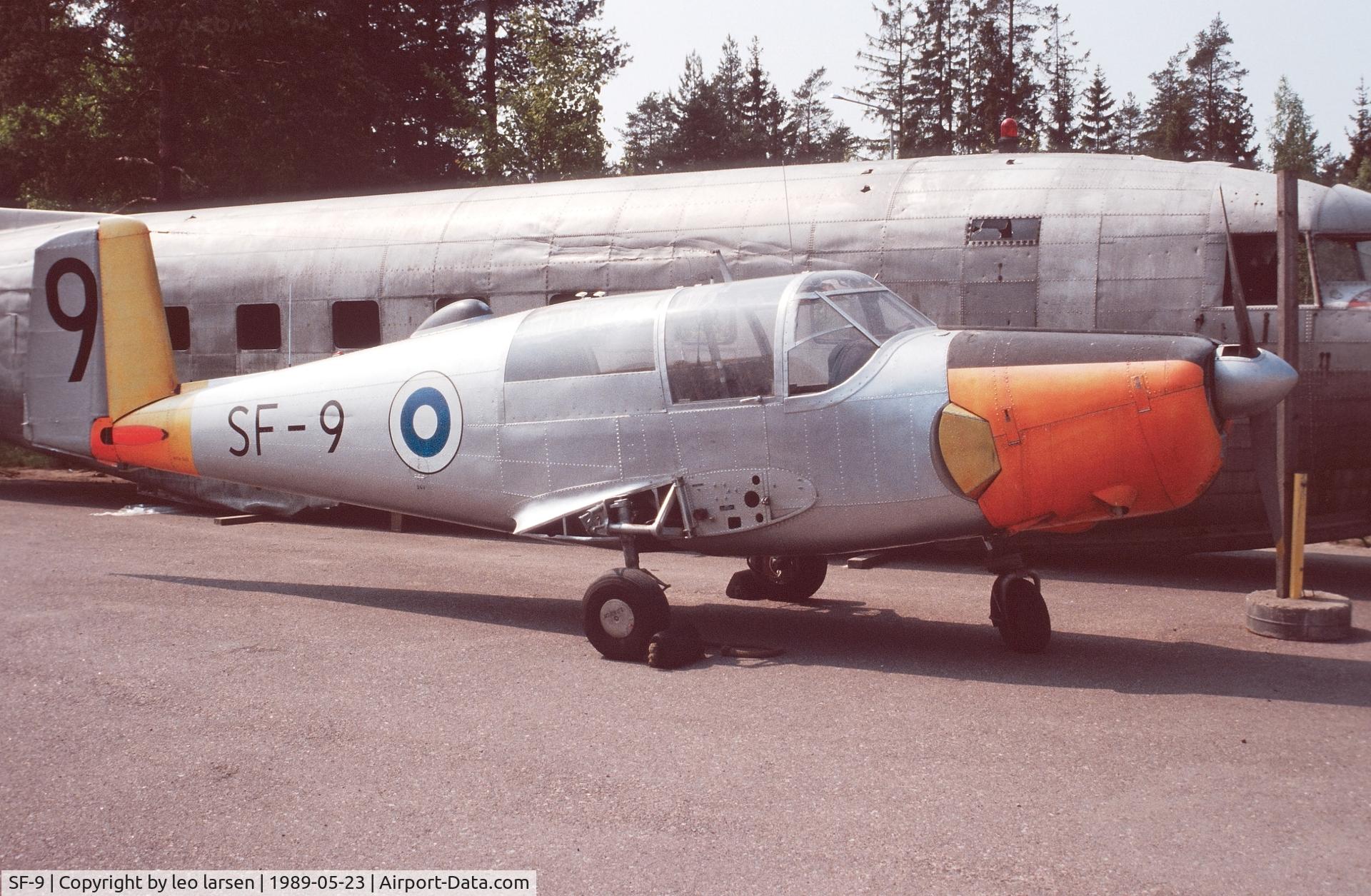 SF-9, Saab 91D Safir C/N 91-355, Finlands Flygmuseum Helsinki Vanda 23.5.1989