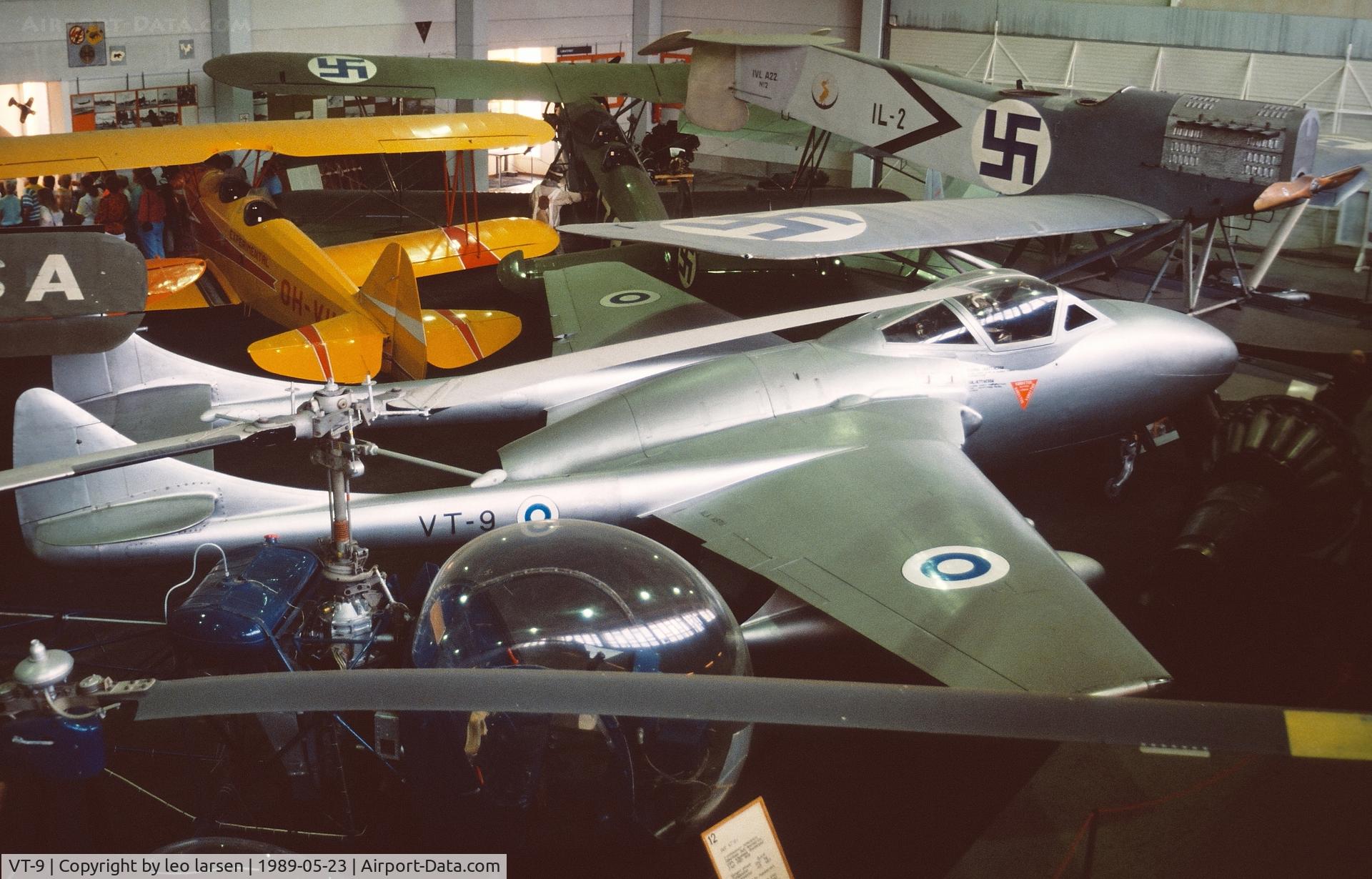 VT-9, 1956 De Havilland Vampire T.55 C/N 15720/VT0699, Finlands Flygmuseum Helsinki Vanda