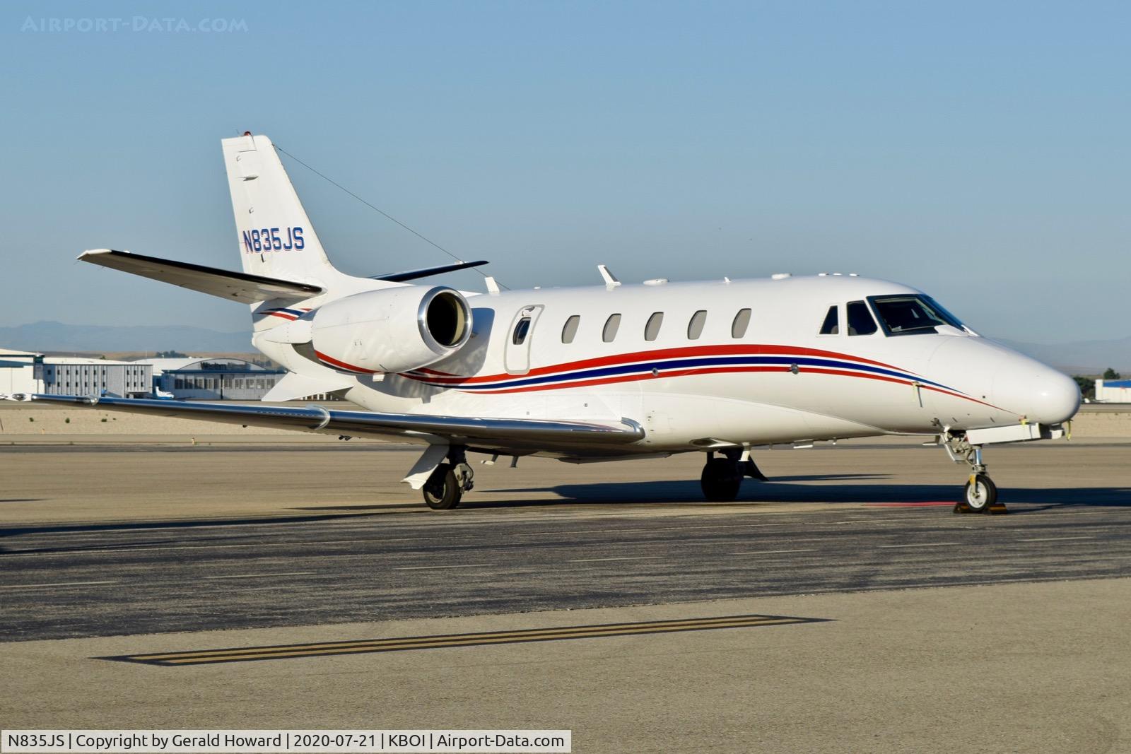 N835JS, 2008 Cessna 560XL Citation XLS C/N 560-5813, Parked on north GA ramp.