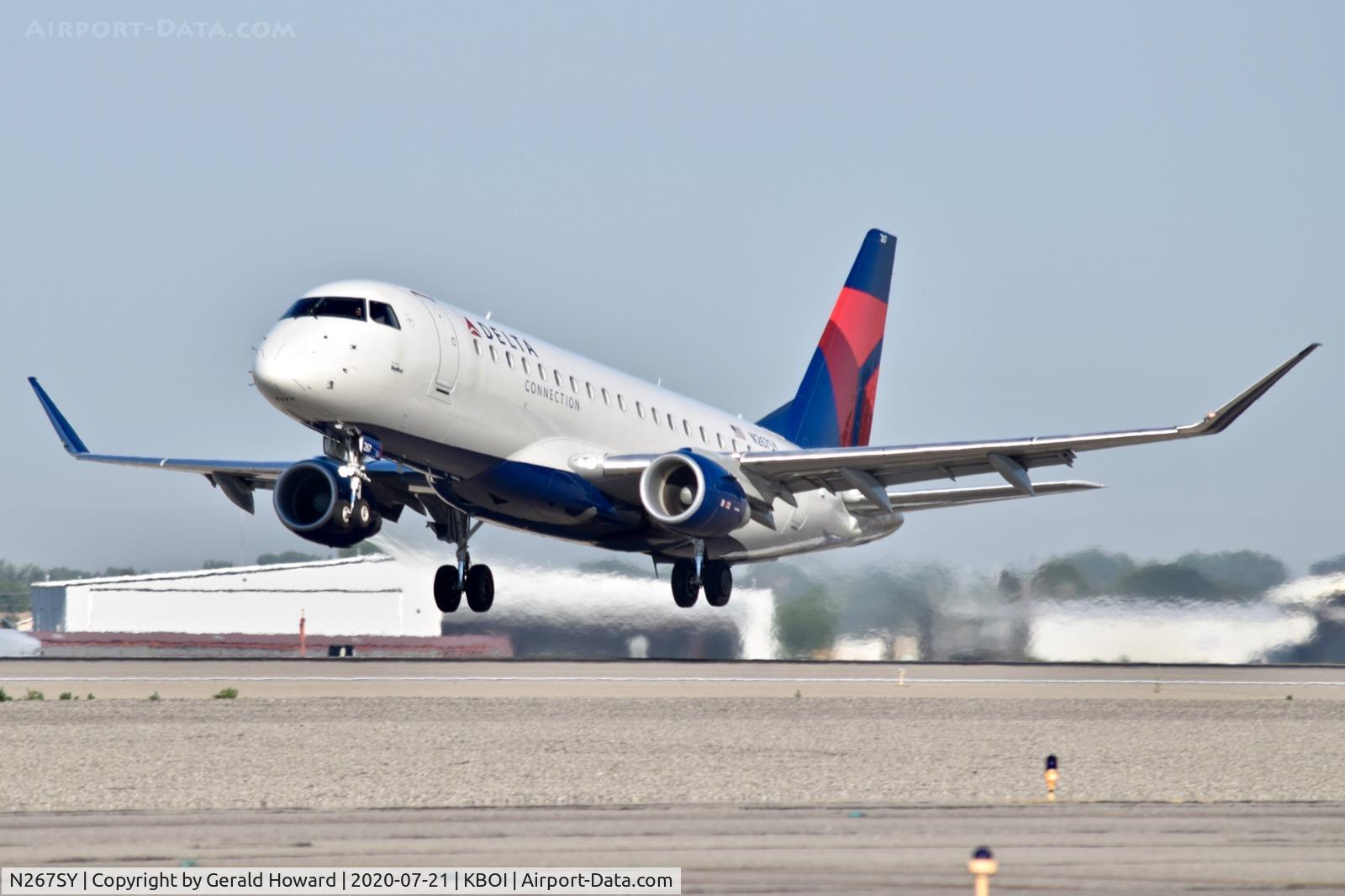 N267SY, 2018 Embraer ERJ-175LL (ERJ-170-200LL) C/N 17000722, Take off from 10L.