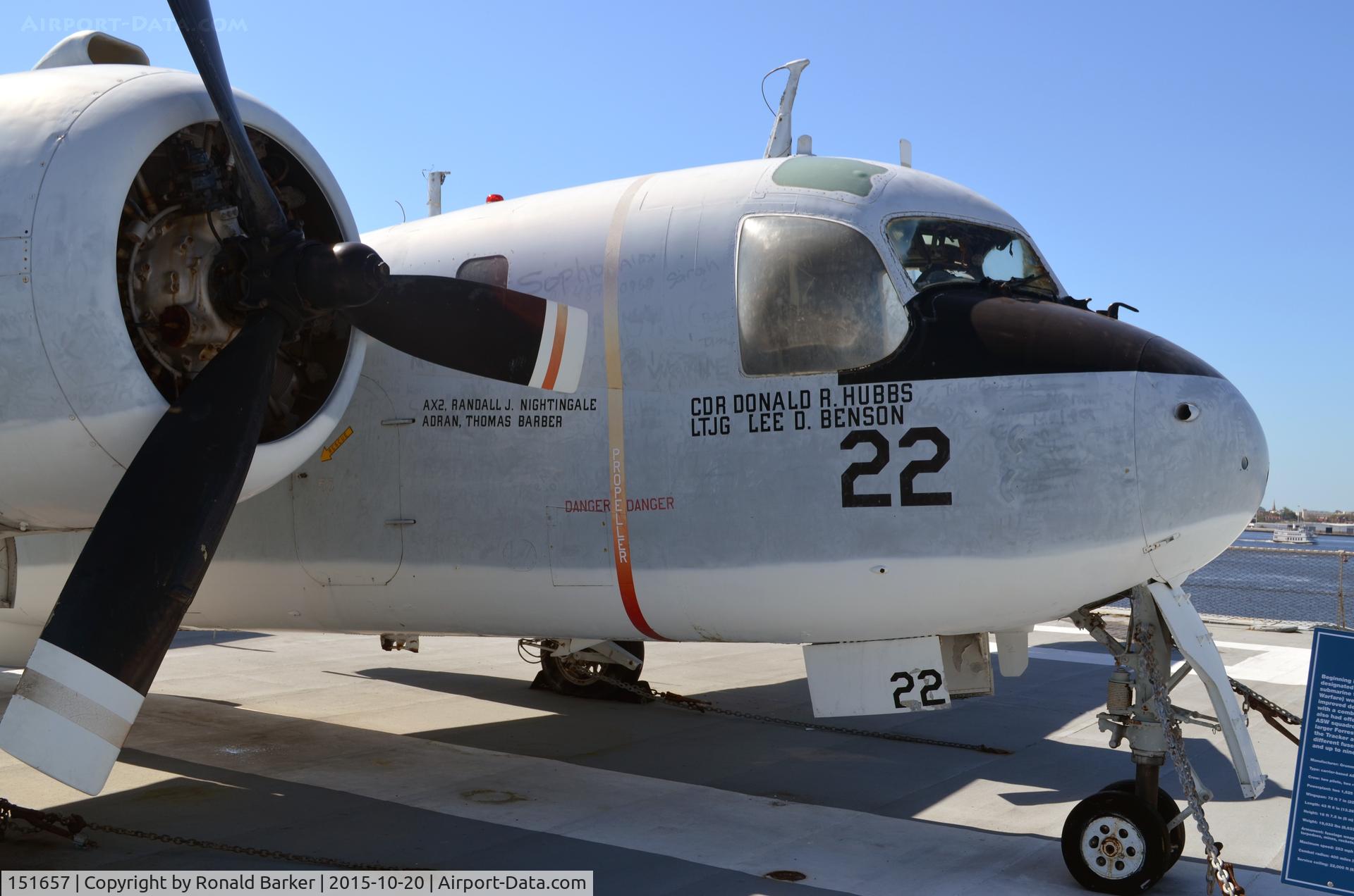 151657, Grumman S-2E Tracker C/N 190C, S-2E  USS Yorktown  Patriots Point