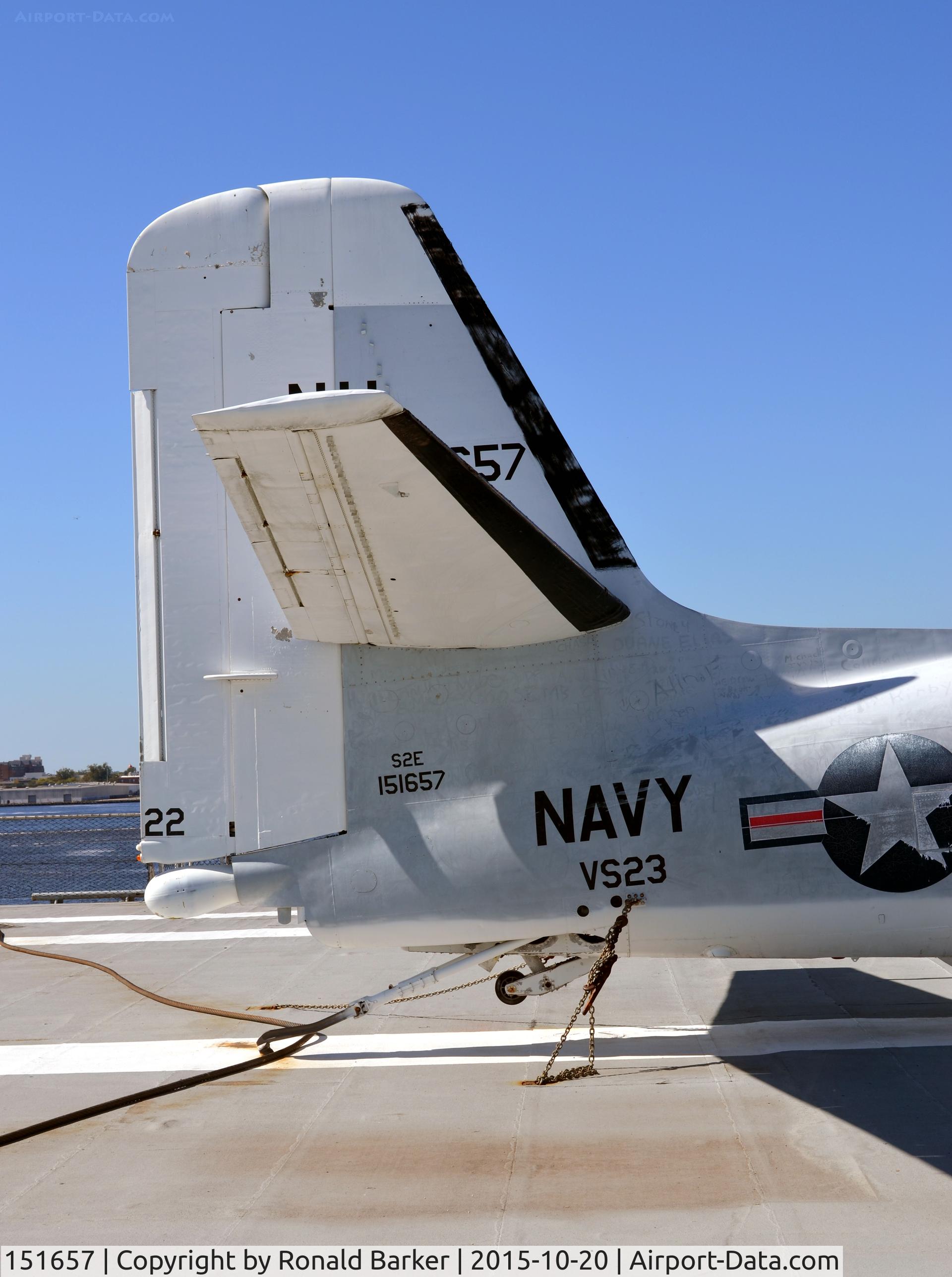 151657, Grumman S-2E Tracker C/N 190C, S-2E  USS Yorktown  Patriots Point