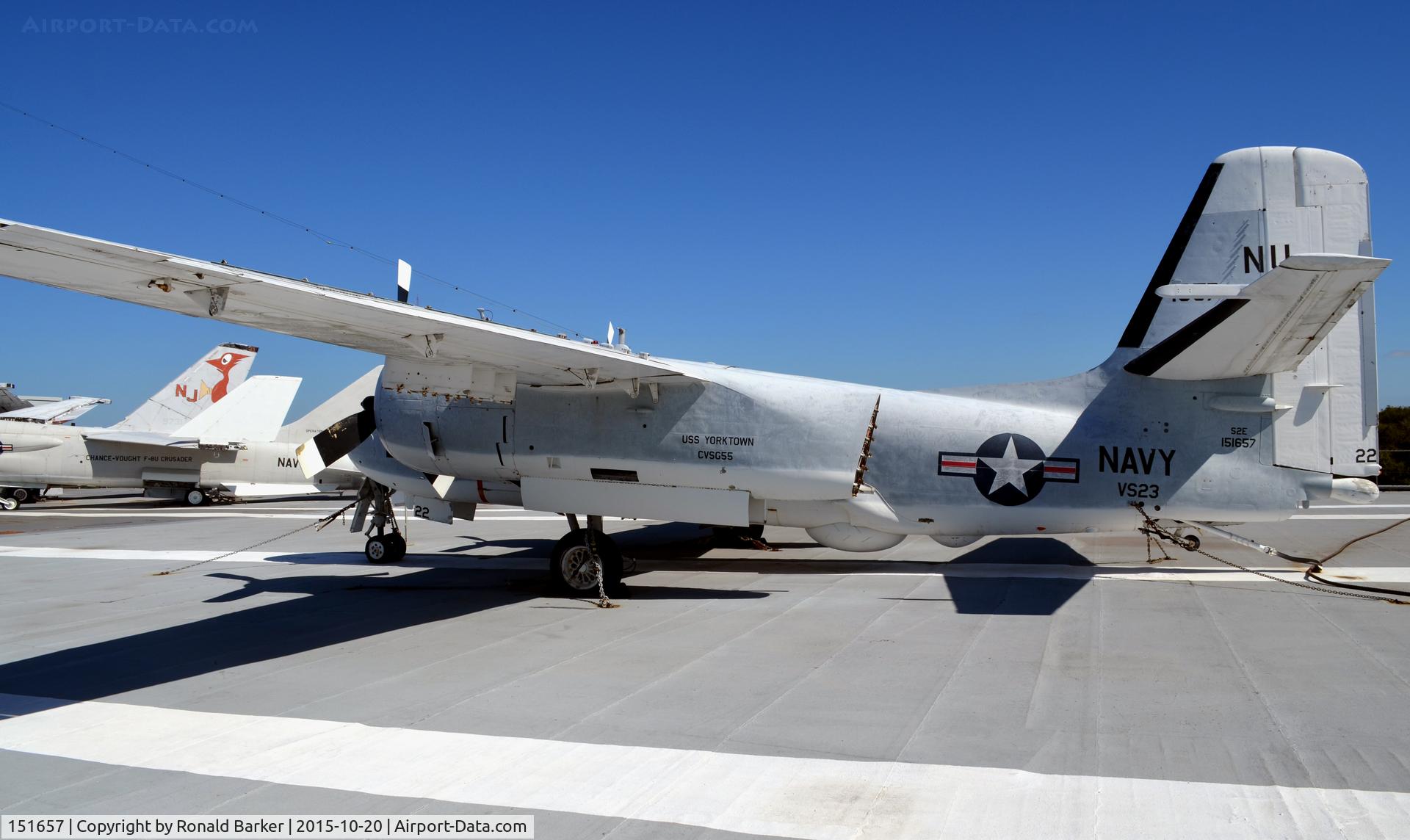 151657, Grumman S-2E Tracker C/N 190C, S-2E  USS Yorktown    Patriots Point
