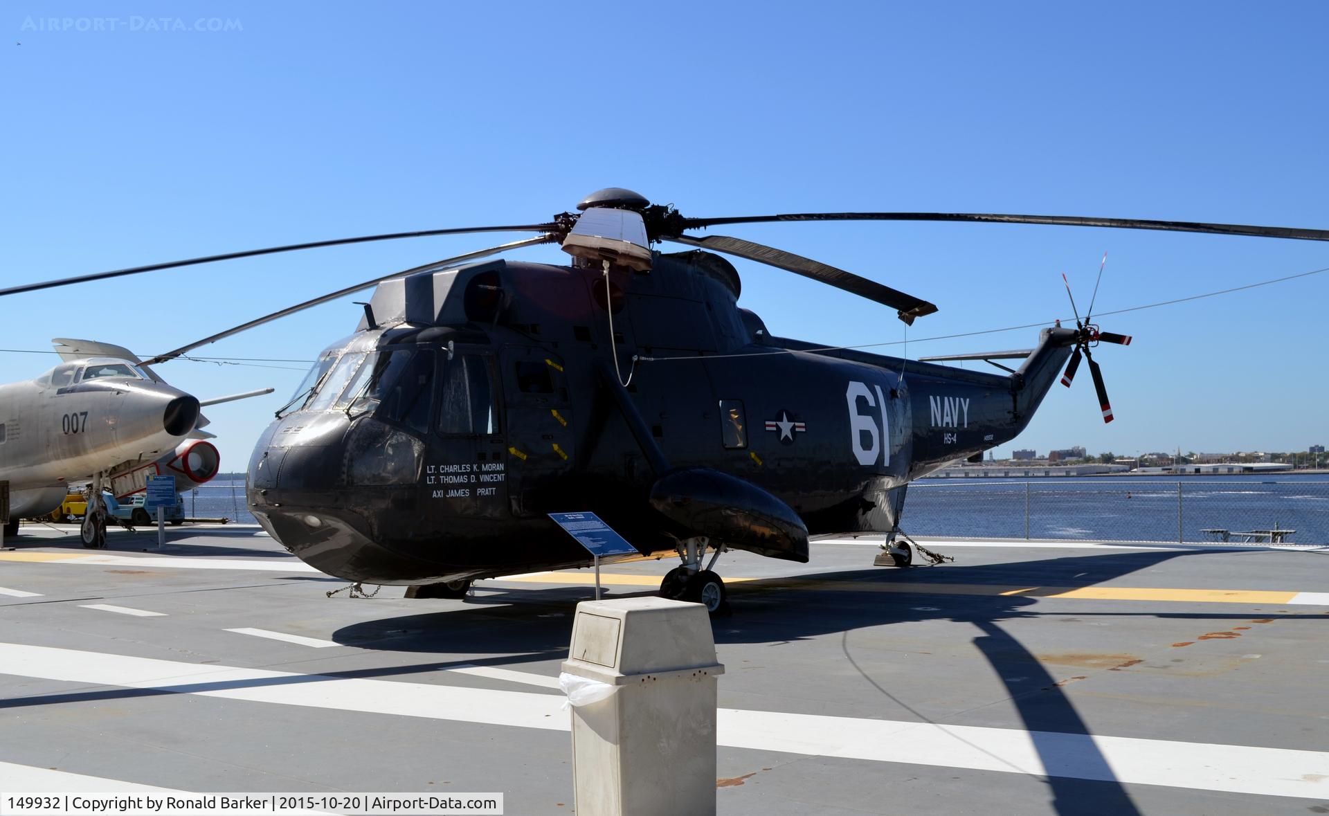 149932, Sikorsky SH-3G Sea King C/N 61-208, SH-3G  USS Yorktown  Patriots Point