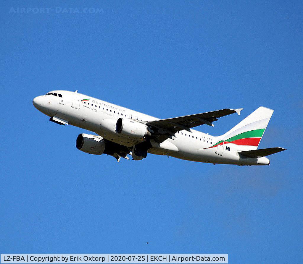LZ-FBA, 2008 Airbus A319-112 C/N 3564, LZ-FAB taking off rw 22R