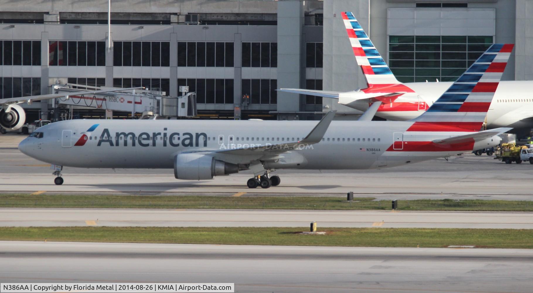 N386AA, 1994 Boeing 767-323/ER C/N 27060, MIA 2014