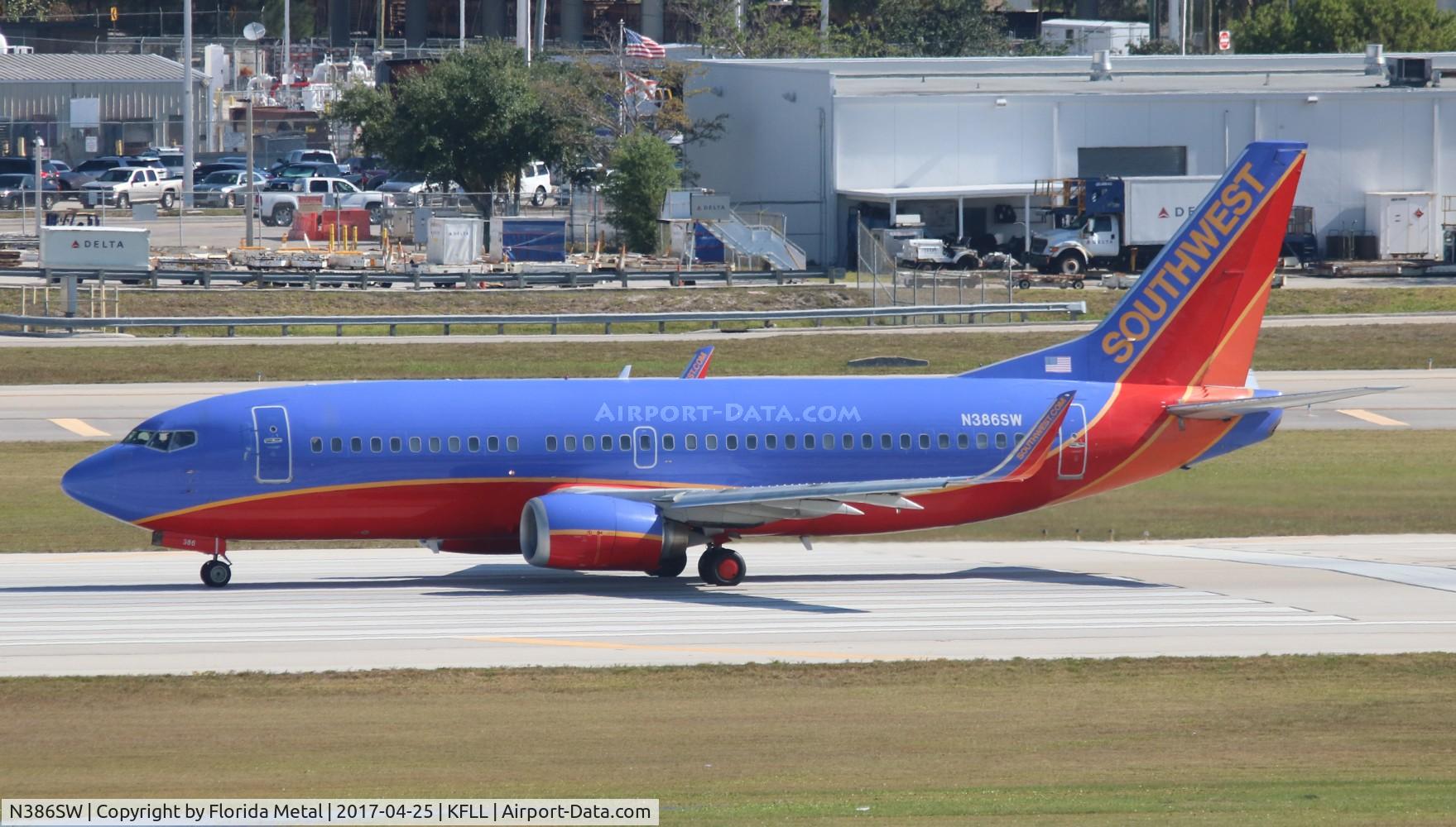 N386SW, 1994 Boeing 737-3H4 C/N 26601, FLL 2017