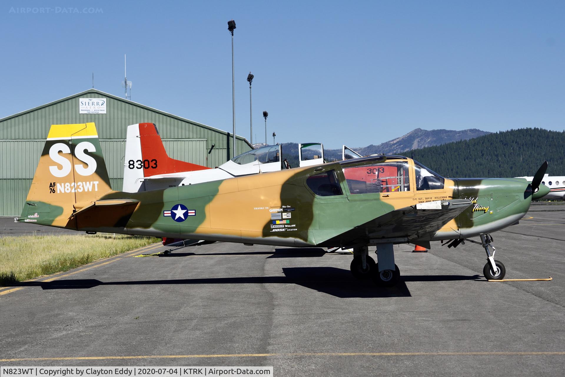 N823WT, 1976 IAR IAR-823 C/N 24, Part of the D-day Squadron Truckee Tahoe flyover July 4th 2020.