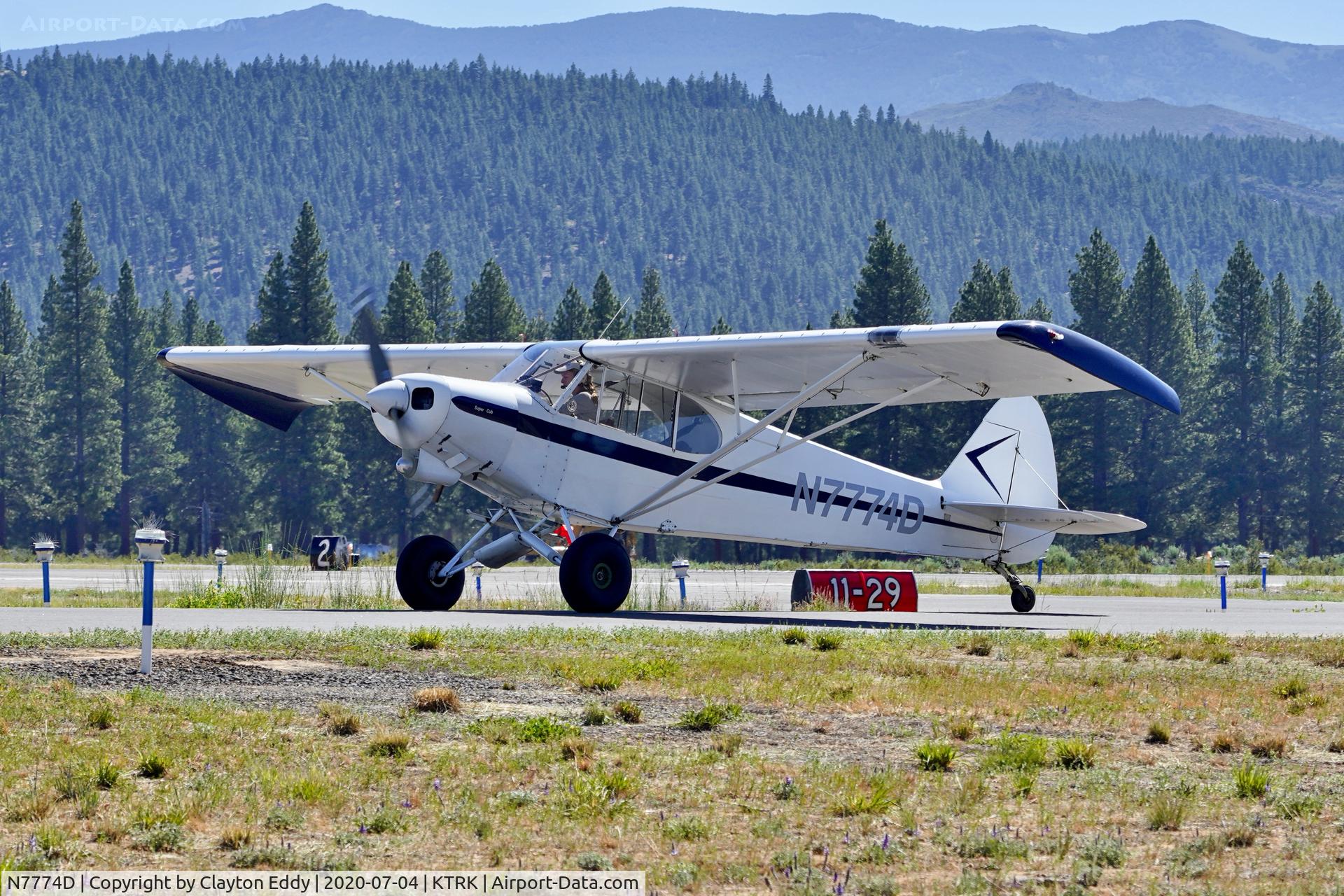 N7774D, 1957 Piper PA-18-150 Super Cub C/N 18-5957, Truckee airport California 2020.