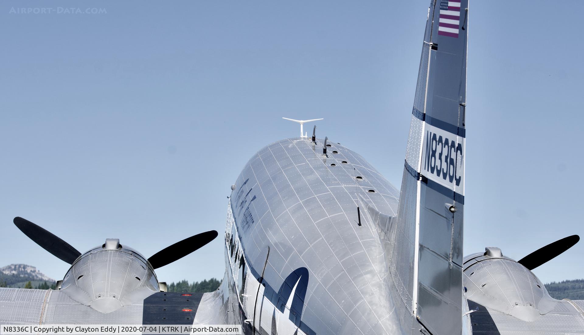 N8336C, 1942 Douglas DC-53-DO C/N 7313, Part of the D-day Squadron Truckee Tahoe flyover July 4th 2020.