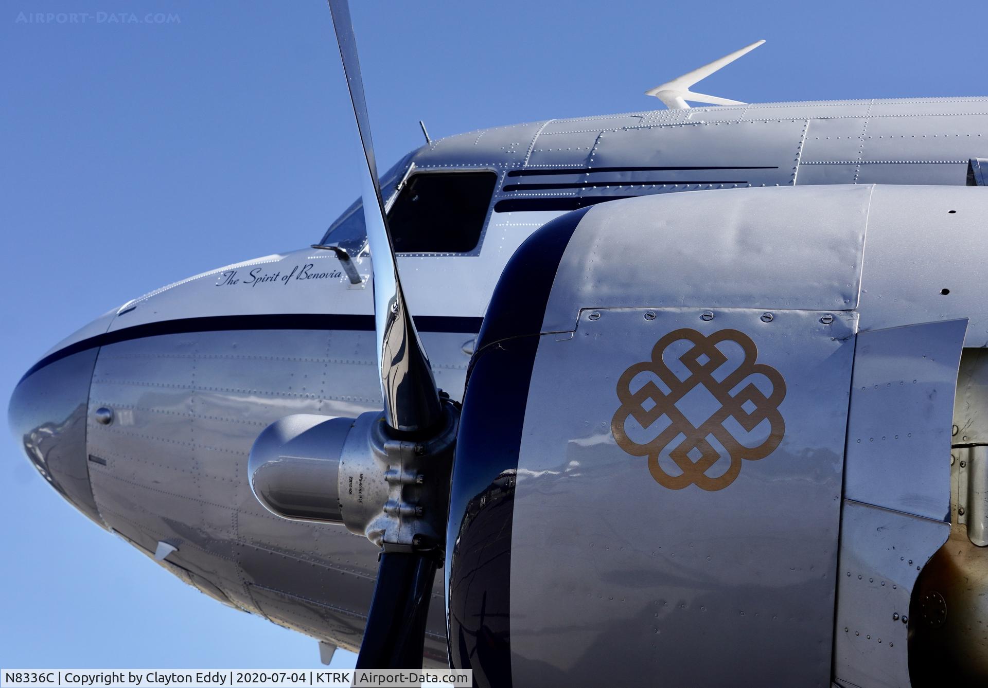 N8336C, 1942 Douglas DC-53-DO C/N 7313, Part of the D-day Squadron Truckee Tahoe flyover July 4th 2020.