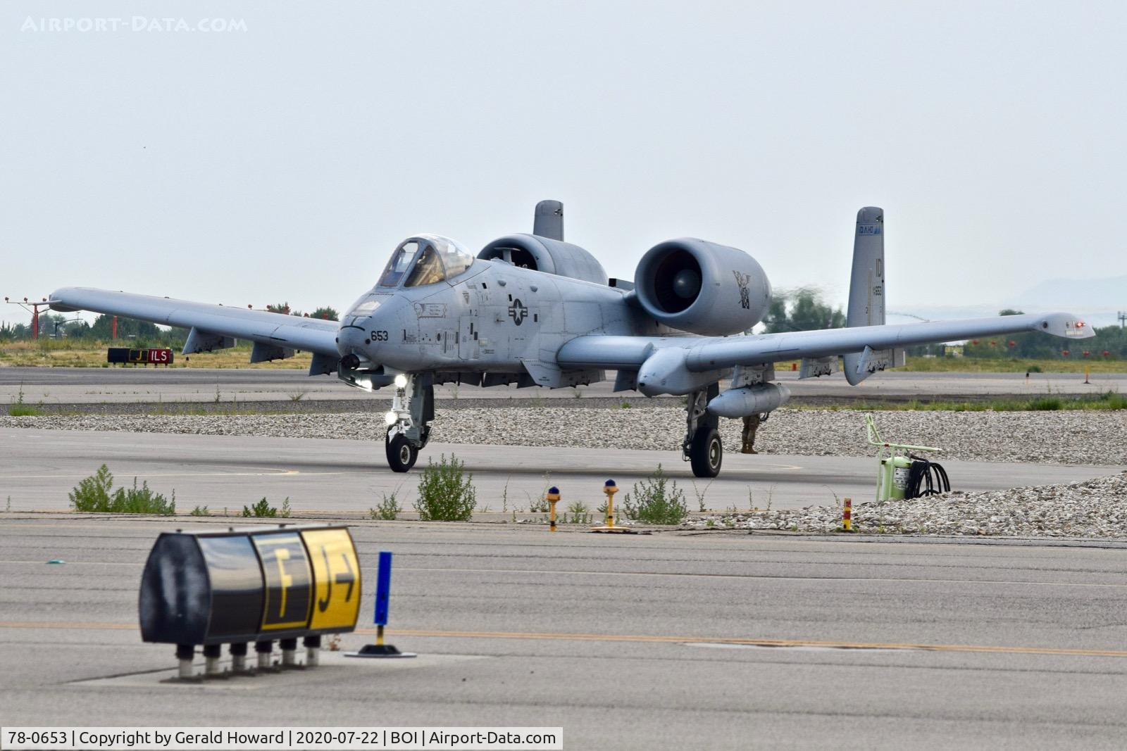 78-0653, 1978 Fairchild Republic A-10C Thunderbolt II C/N A10-0273, On the arm/de arm pad.