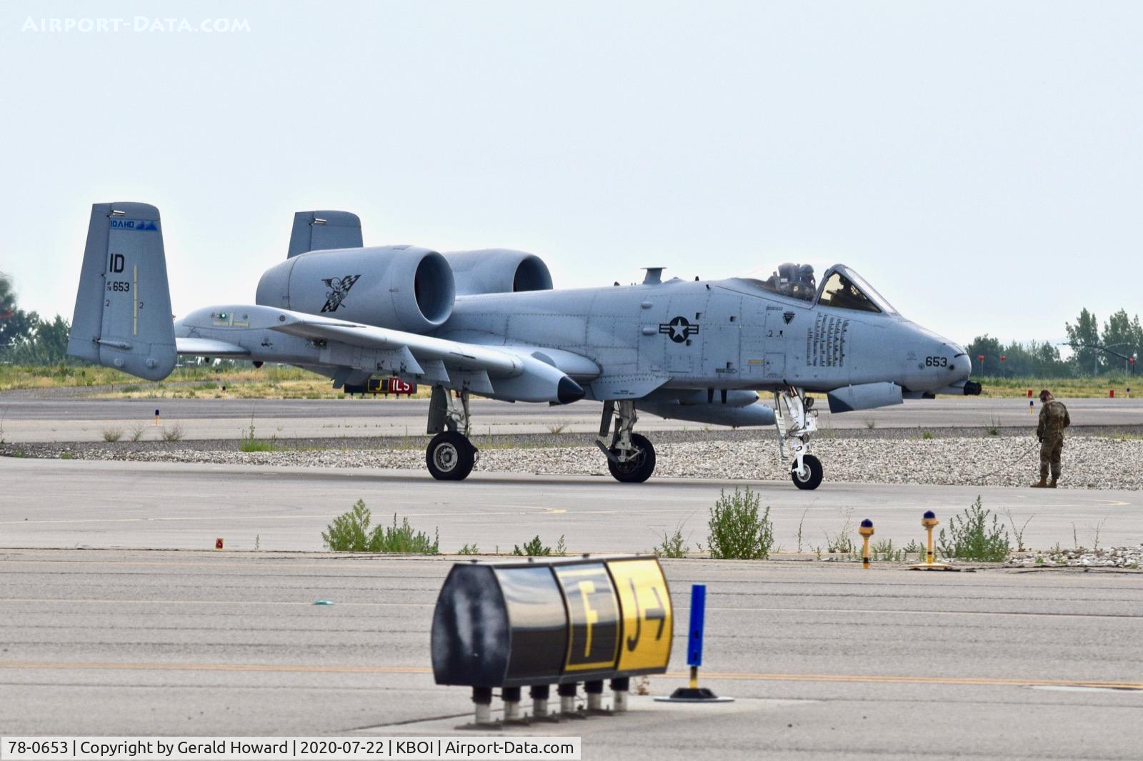 78-0653, 1978 Fairchild Republic A-10C Thunderbolt II C/N A10-0273, On the arm/de arm pad.