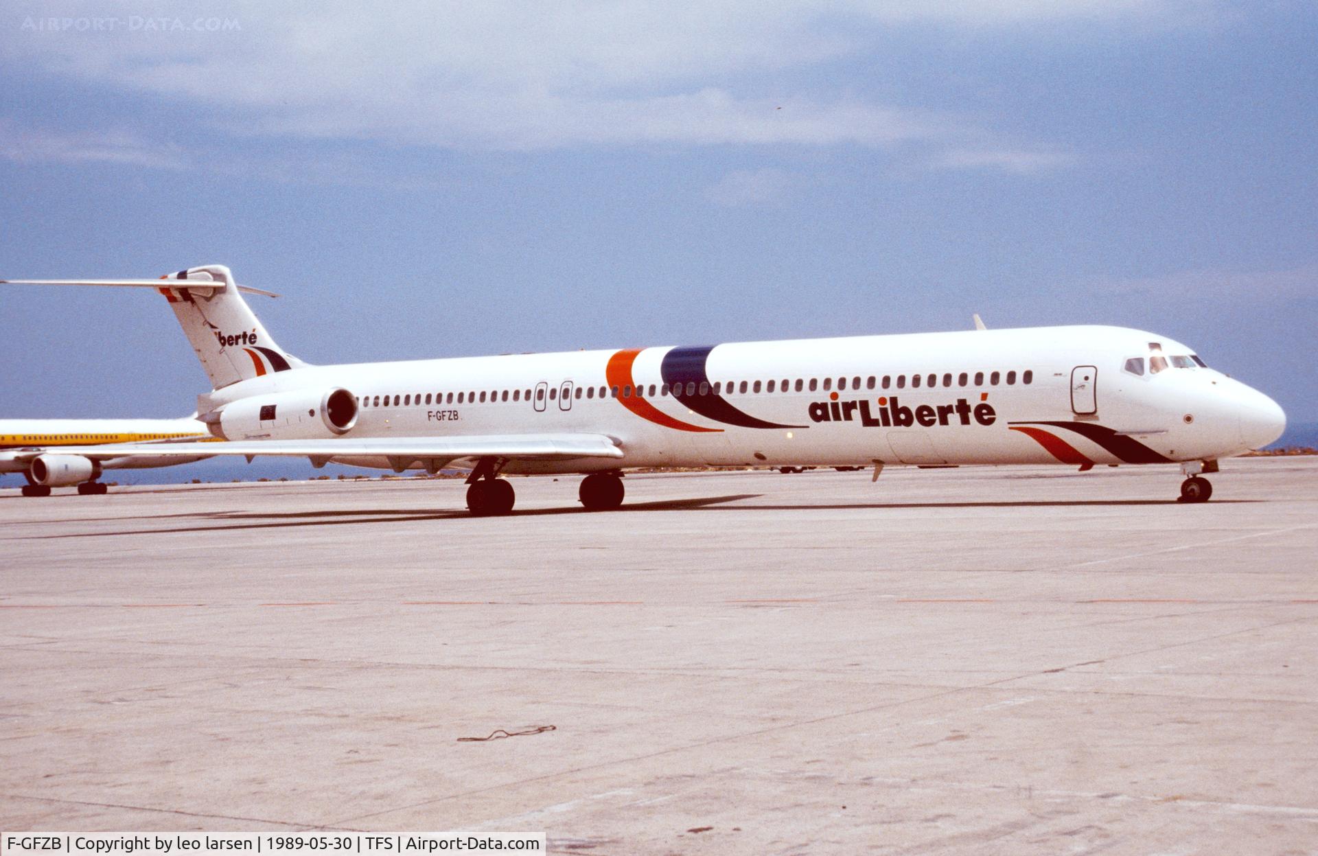 F-GFZB, 1988 McDonnell Douglas MD-83 (DC-9-83) C/N 49707, Tenerife South 30.5.1989
