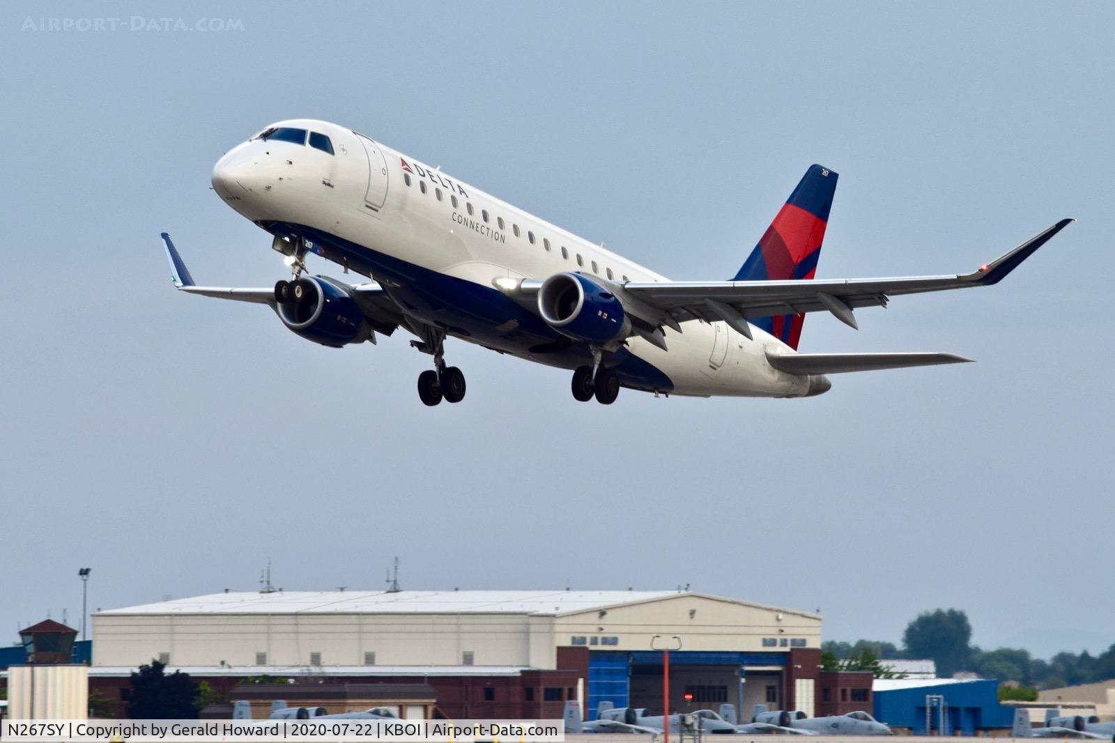 N267SY, 2018 Embraer ERJ-175LL (ERJ-170-200LL) C/N 17000722, Take off from 10L.