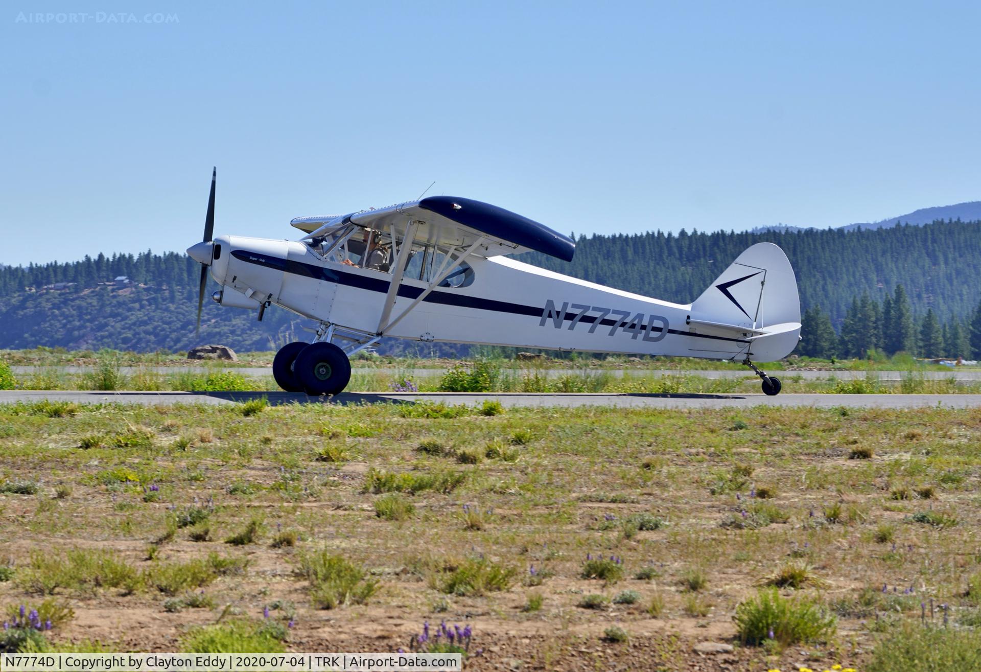 N7774D, 1957 Piper PA-18-150 Super Cub C/N 18-5957, Truckee airport California 2020.