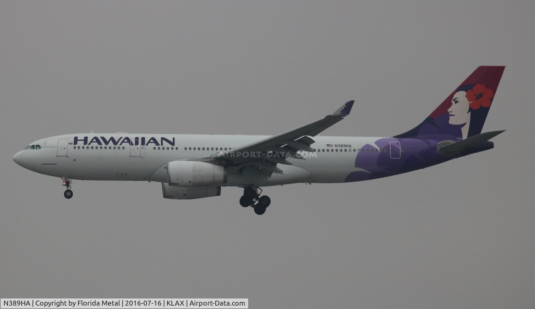 N389HA, 2012 Airbus A330-243 C/N 1316, LAX 2016