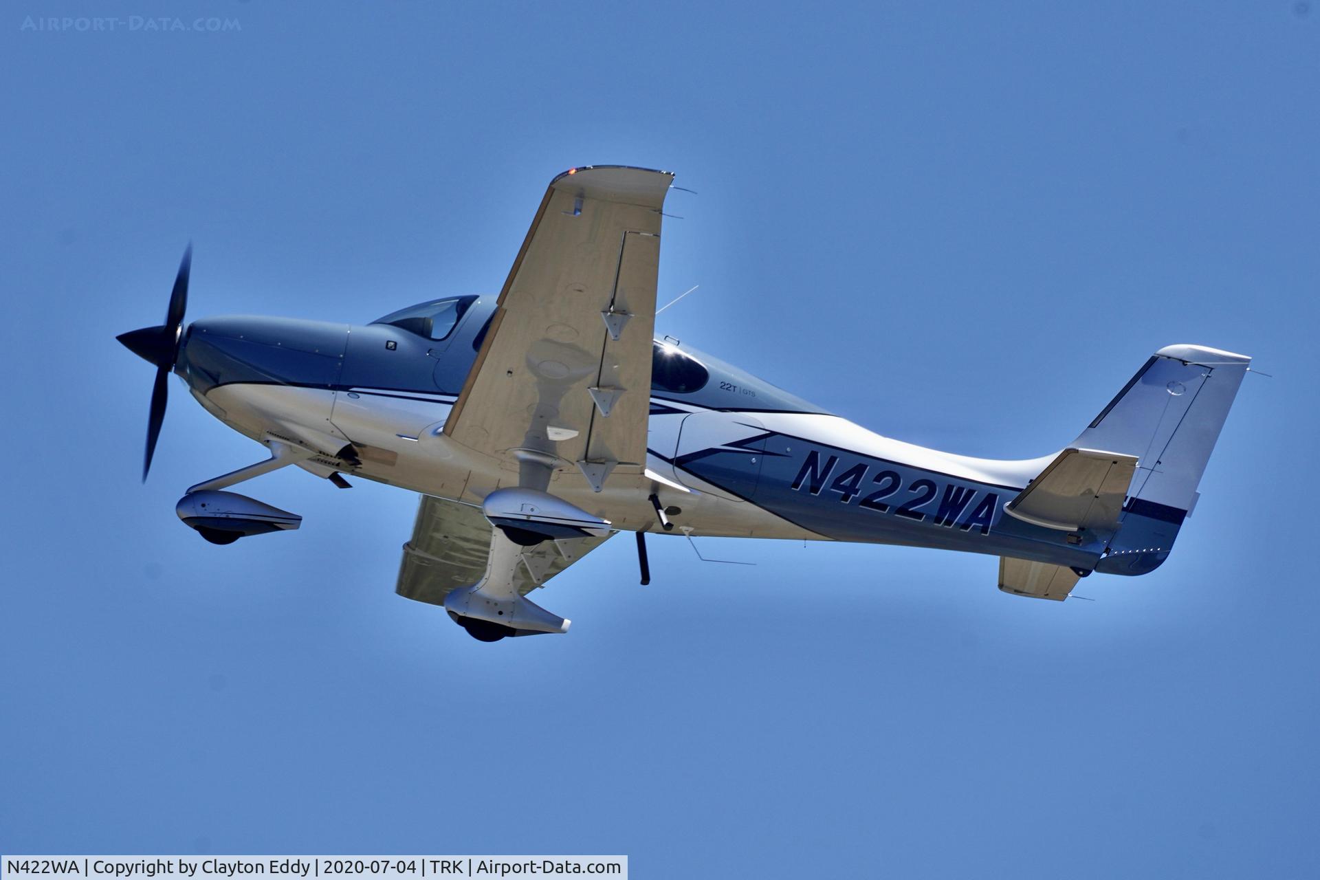 N422WA, 2019 Cirrus SR22T C/N 1929, Truckee airport California 2020.