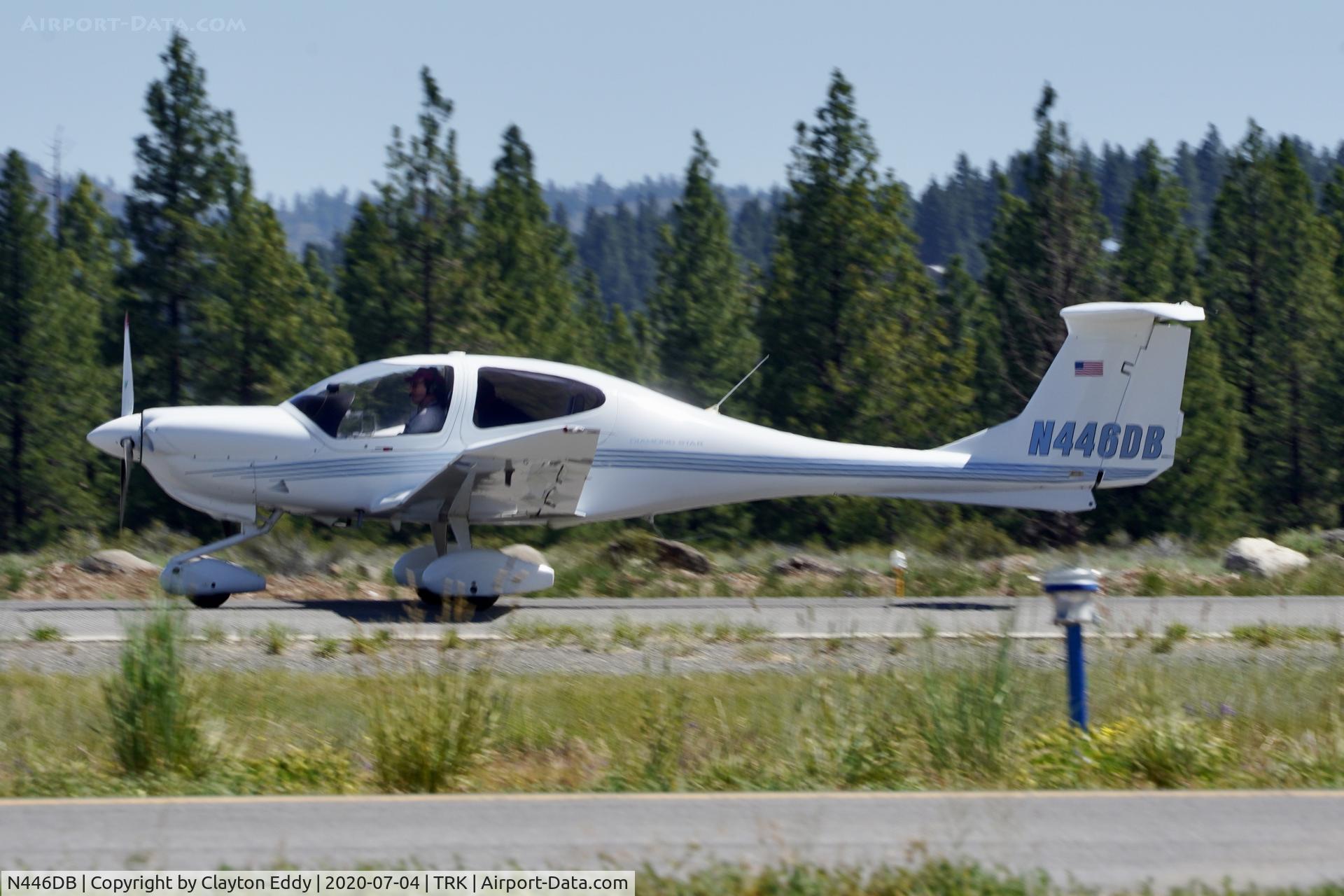 N446DB, Diamond DA-40 Diamond Star C/N 40.273, Truckee airport California 2020.