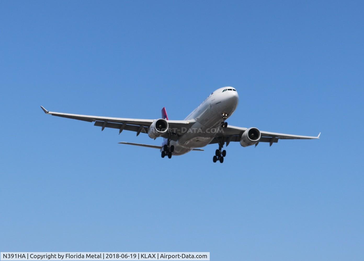 N391HA, 2013 Airbus A330-243 C/N 1399, LAX 2018