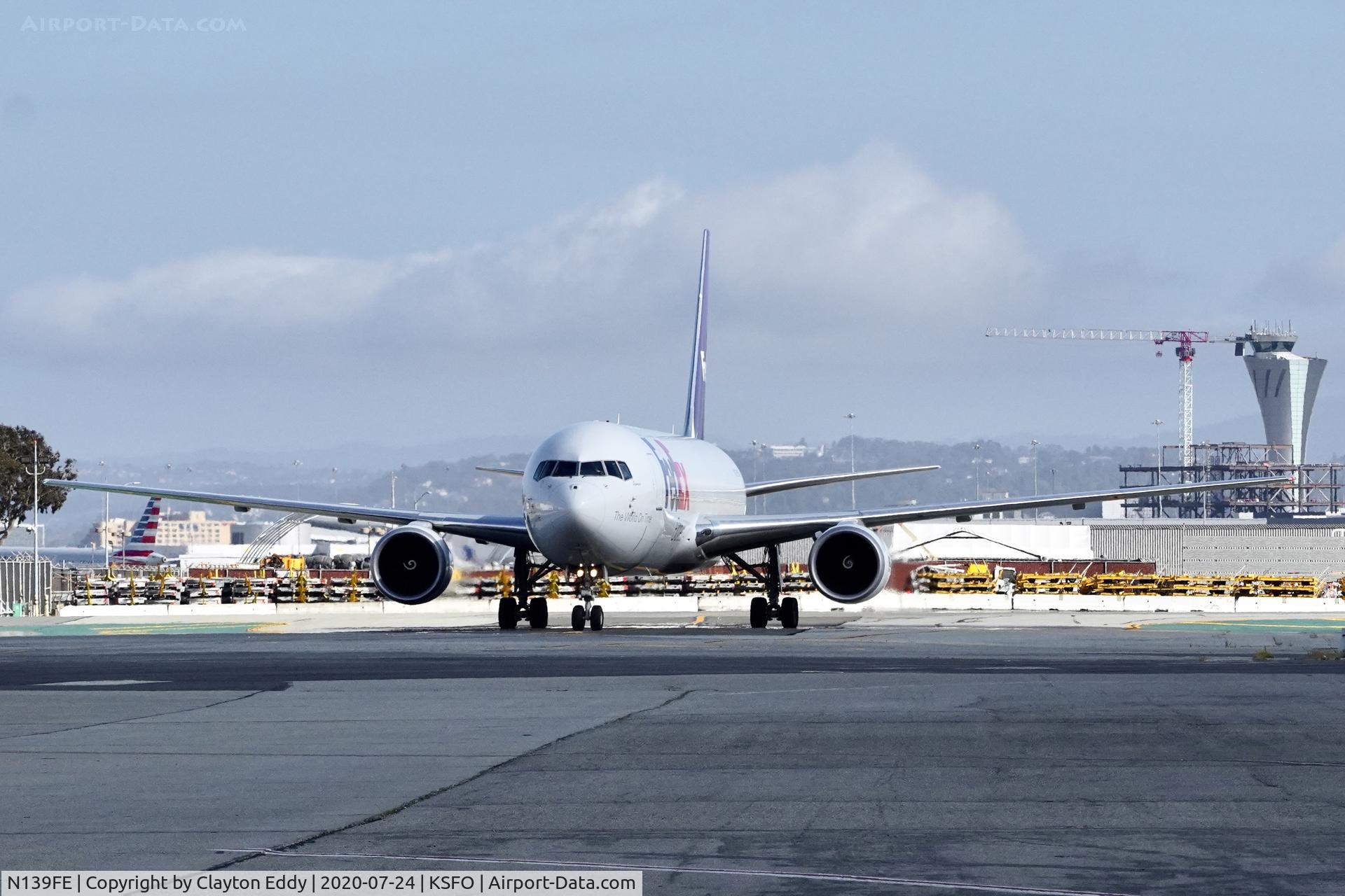 N139FE, 2016 Boeing 767-300F/ER C/N 43538, SFO 2020.