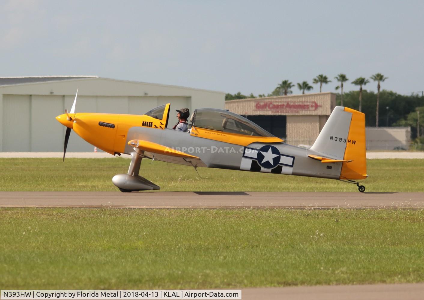 N393HW, Vans RV-8 C/N 82885, SNF 2018