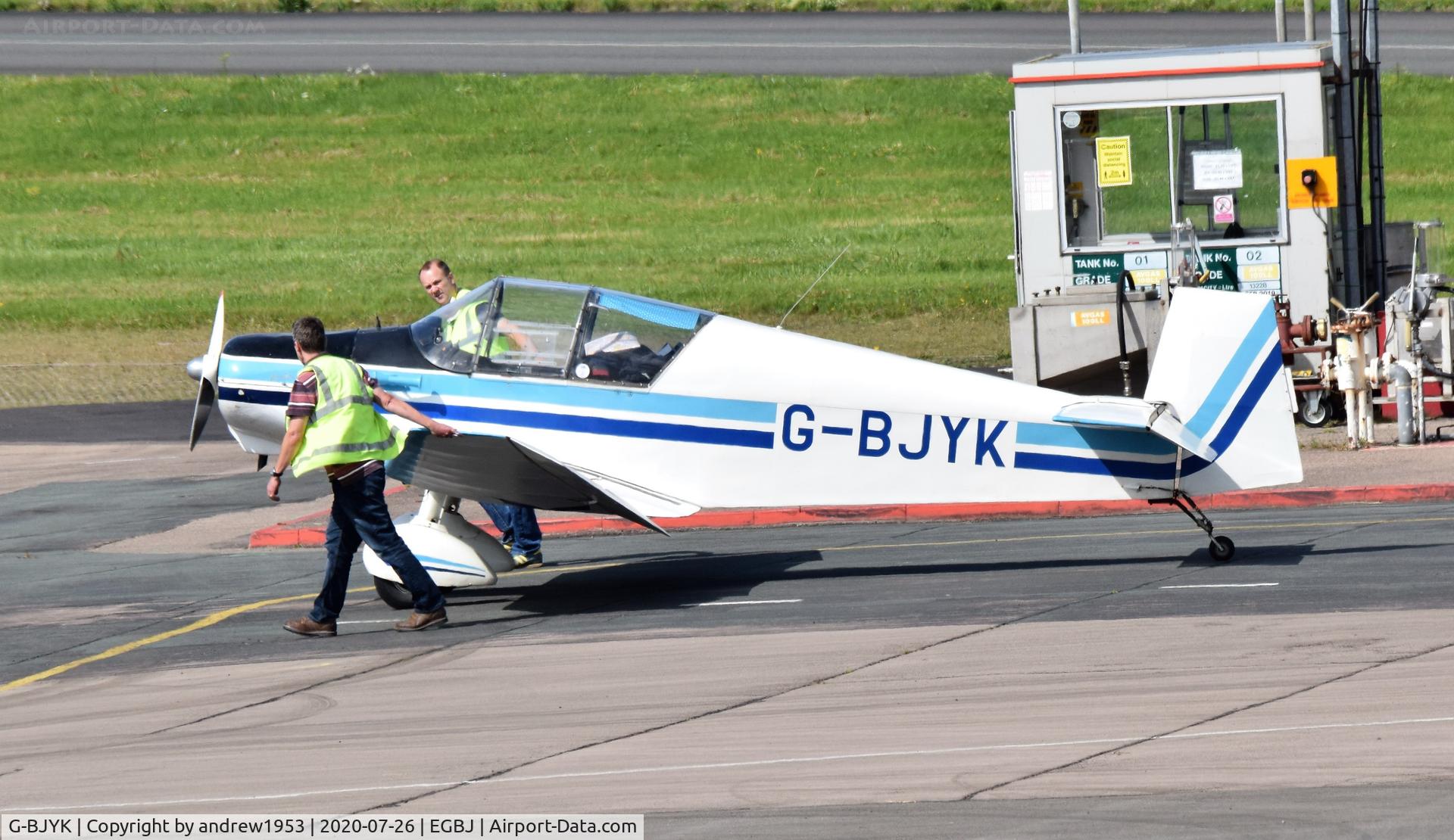 G-BJYK, 1960 Jodel (Wassmer) D-120A Paris-Nice C/N 185, G-BJYK at Gloucestershire Airport.