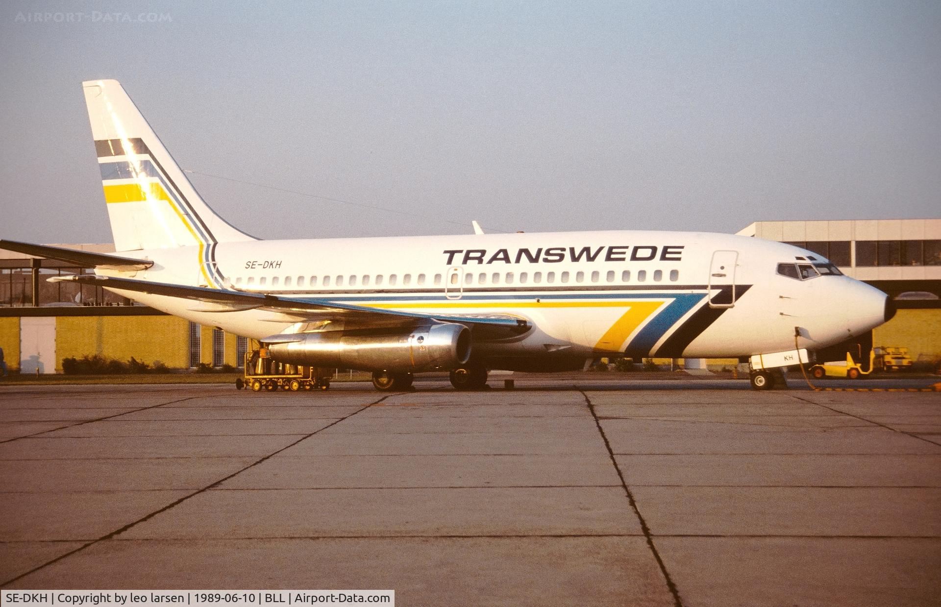 SE-DKH, 1971 Boeing 737-205 C/N 20412, Billund 10.6.1989