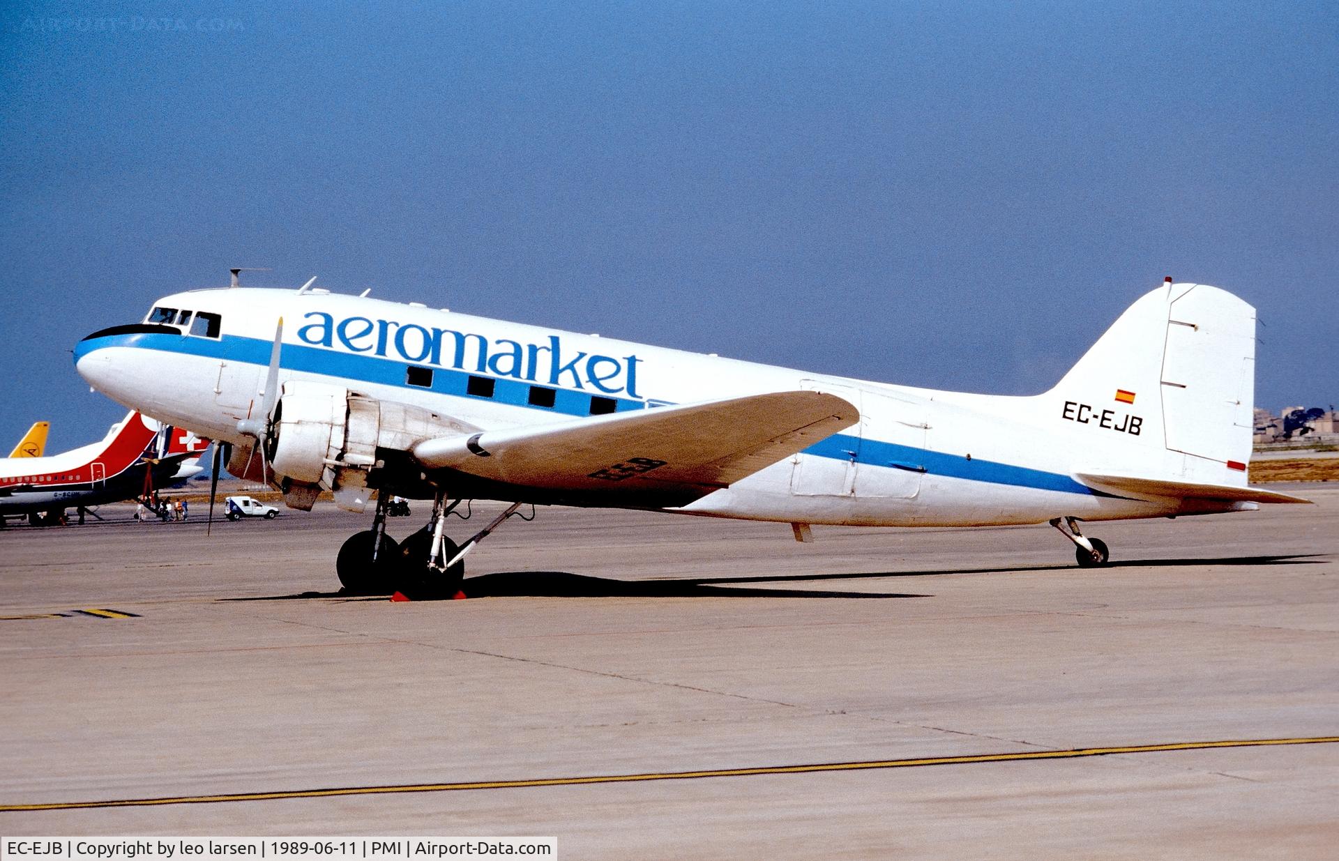 EC-EJB, 1942 Douglas C-47 C/N 4479, Palma de Mallorca 11.6.1989