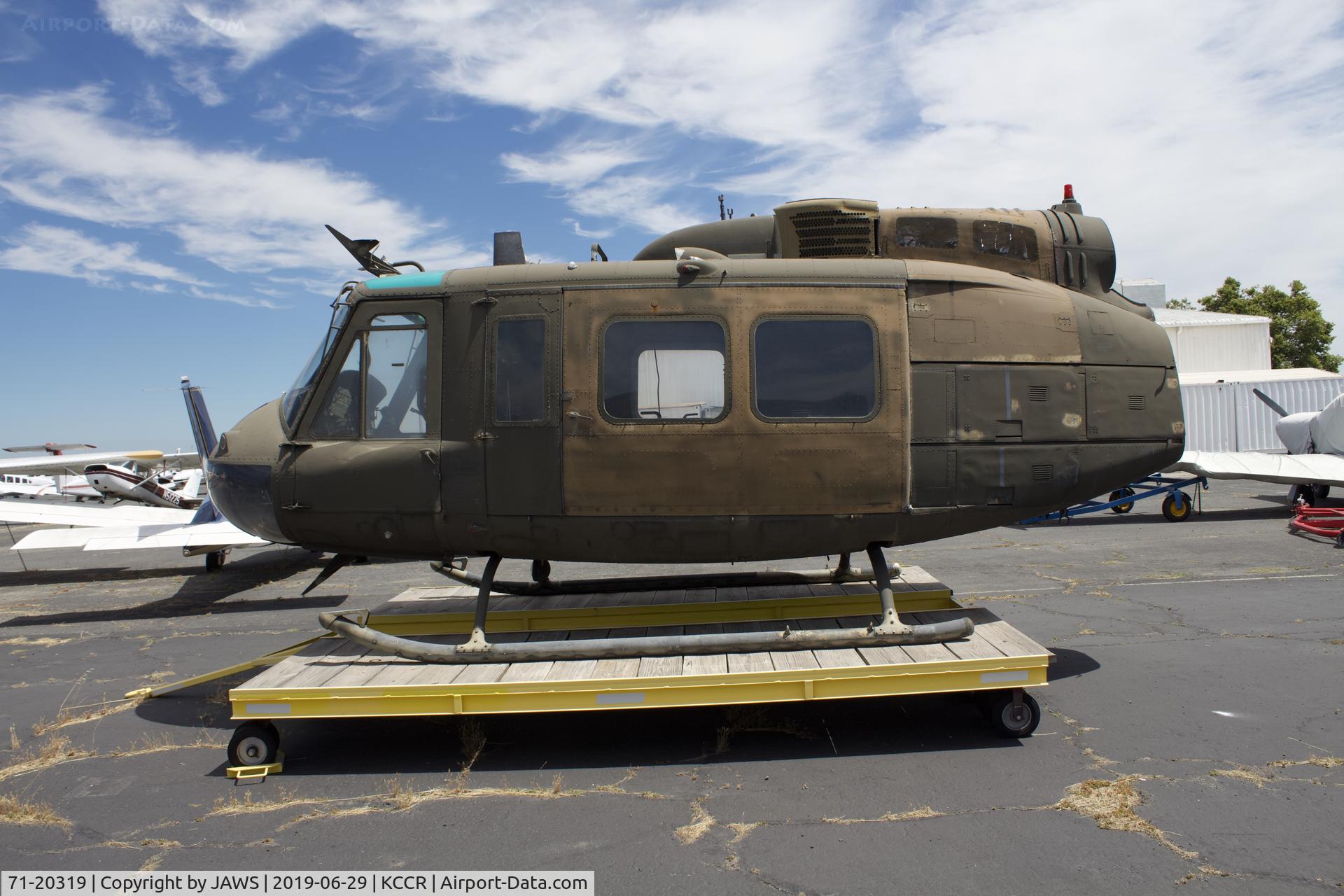 71-20319, 1972 Bell UH-1H Iroquois C/N 13143, 71-20319 UH-1V on a trailer at KCCR 6/29/2019