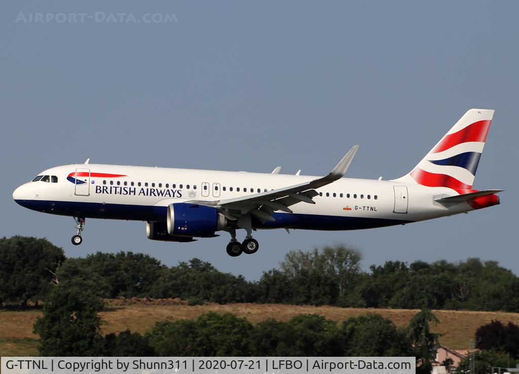 G-TTNL, 2020 Airbus A320-251N C/N 9585, Landing rwy 14R