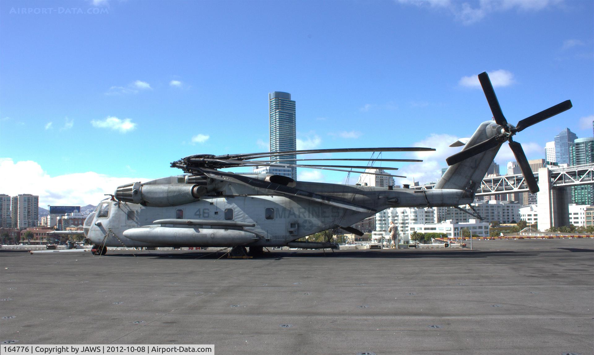 164776, Sikorsky MH-53E C/N 65-600, 164776 YX-46 Sikorsky CH-53E  on board USS Makin Island (LHD-8) berthed at San Francisco Harbour
