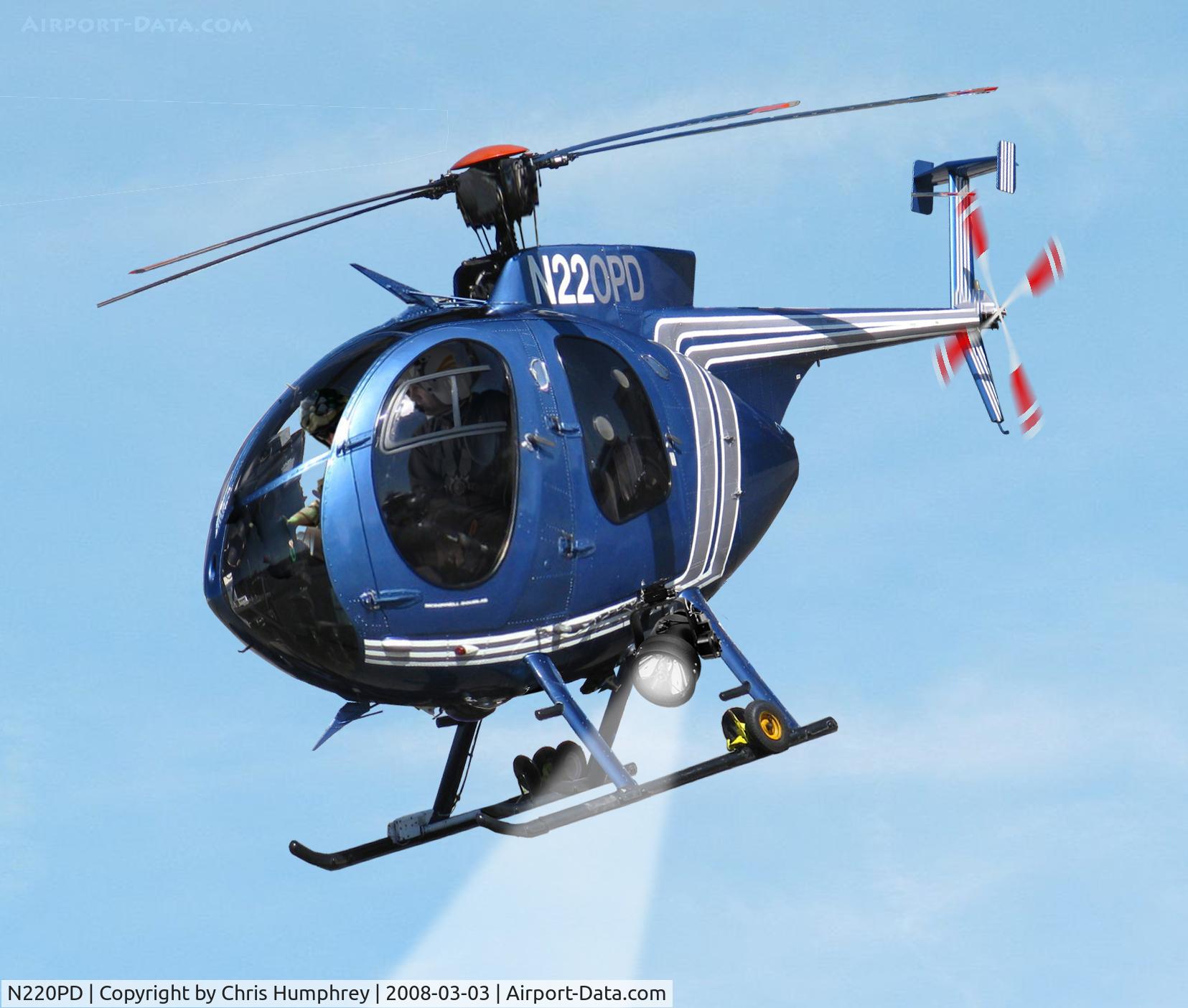 N220PD, 1993 McDonnell Douglas 369E C/N 0509E, One of two helicopters used by the Oakland Police Department