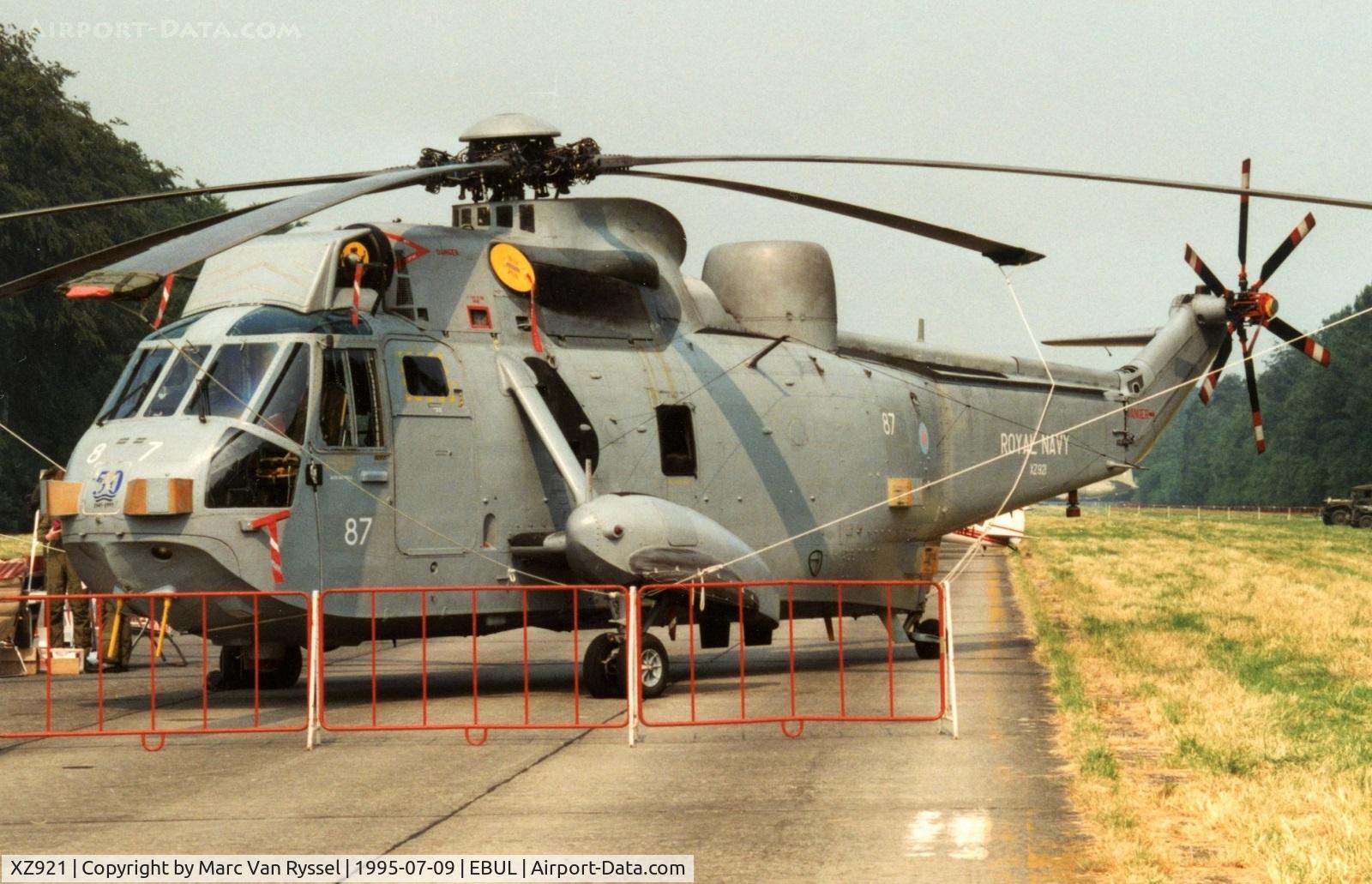 XZ921, 1979 Westland Sea King HAS.5 C/N WA881, Static display at Ursel Airshow 1995.