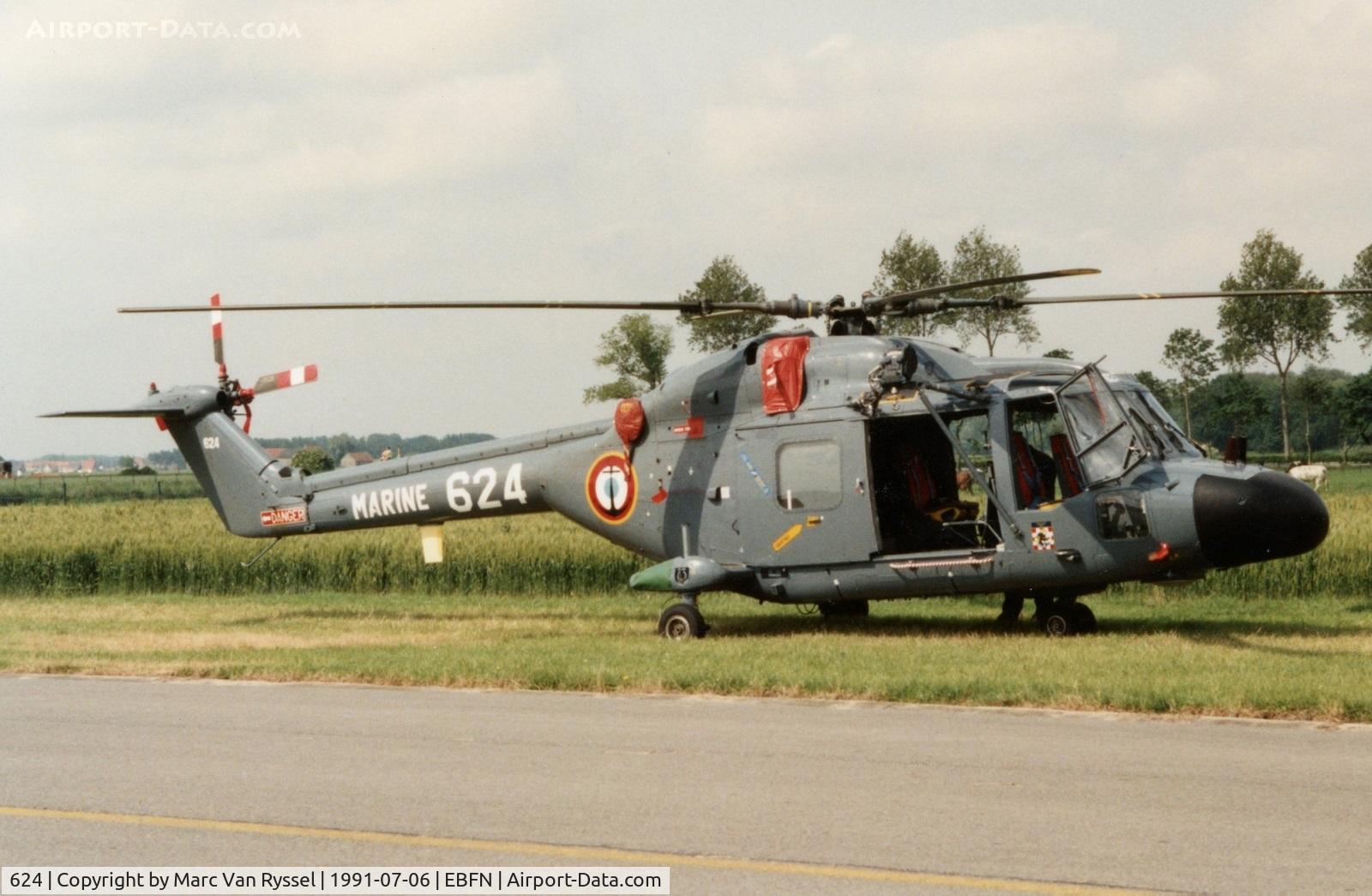 624, Westland Lynx HAS.2(FN) C/N 114, Koksijde Airshow 1991.