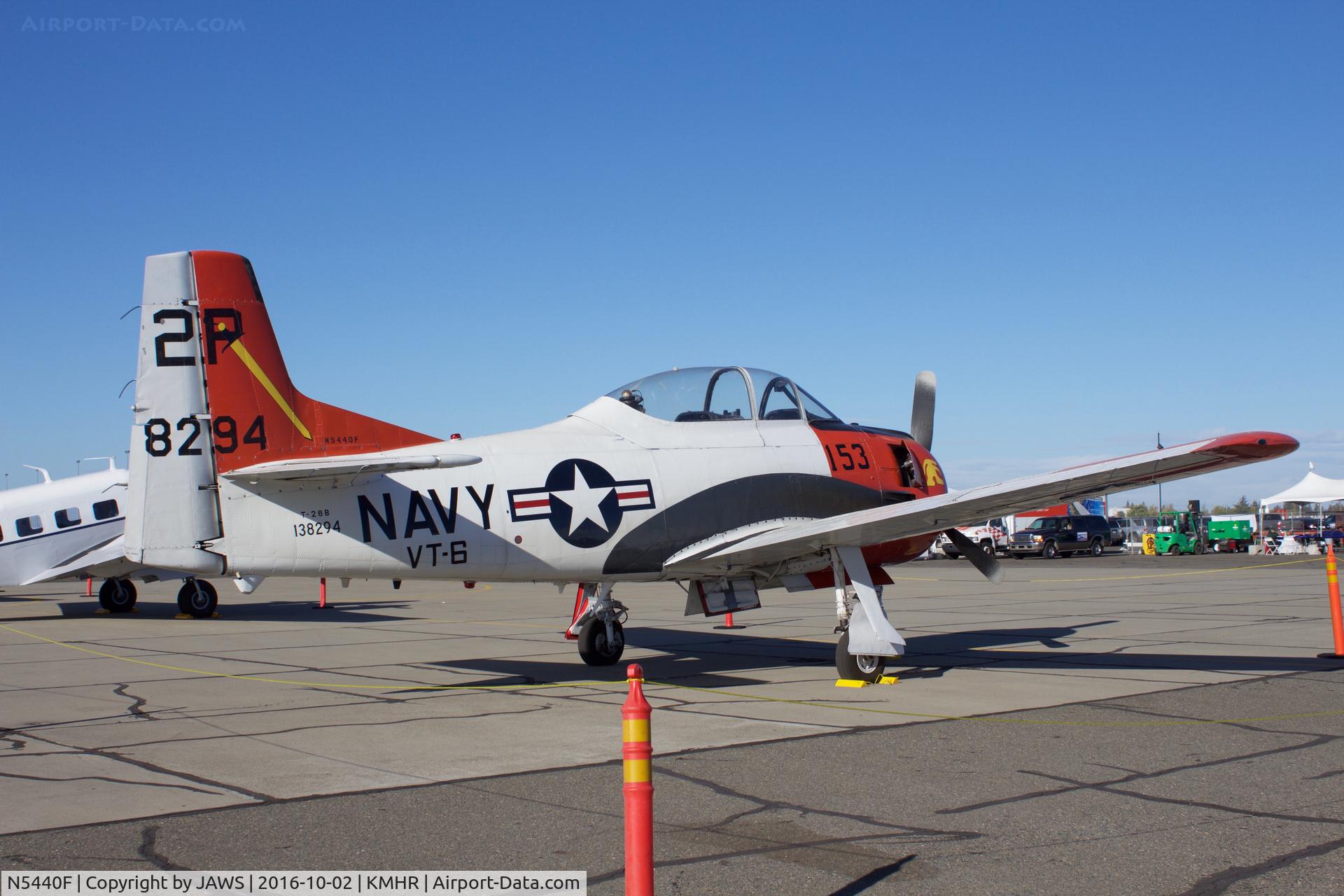 N5440F, 1956 North American T-28B Trojan C/N 200-365 (138294), N5440F North American T-28B Trojan at KMHR